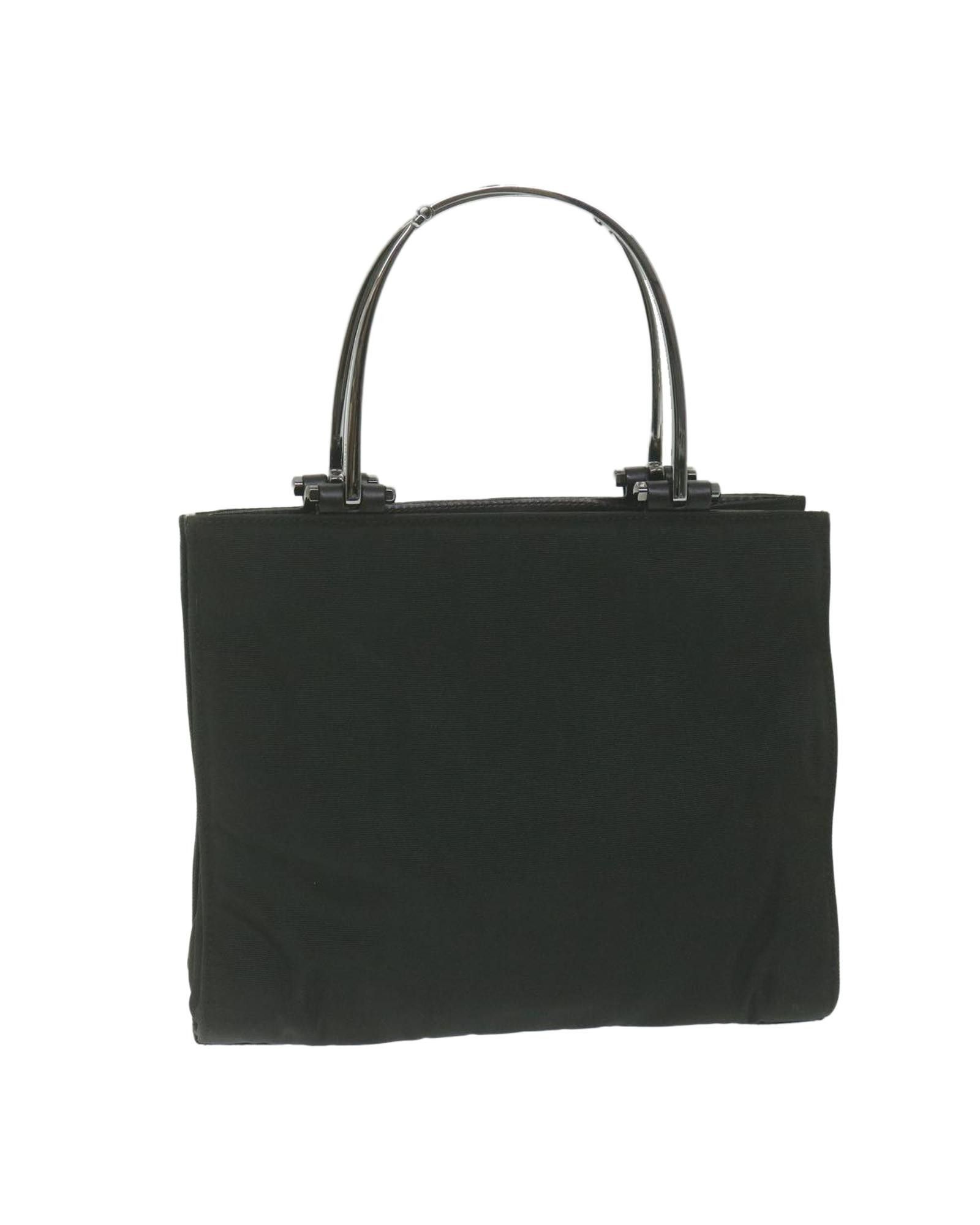 image of Gucci Khaki Nylon Hand Bag With Minimalist Style, Women's
