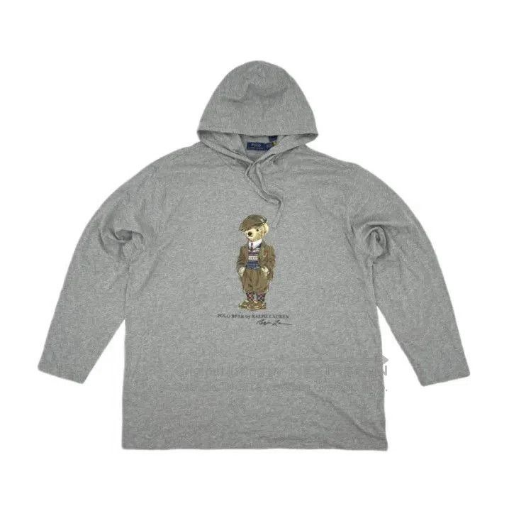 Polo Ralph Lauren Polo Ralph Lauren Bear Print Hooded Long-Sleeve T-Shirt. Size US XL / EU 56 / 4 - 1 Thumbnail