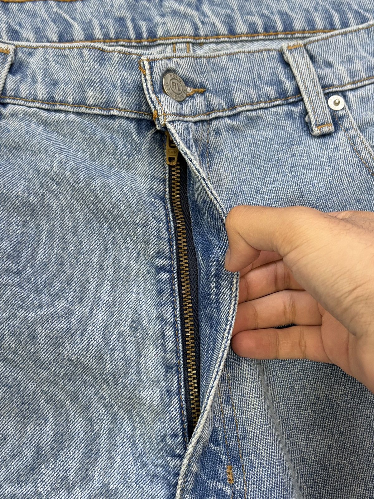 Polo Ralph Lauren Vintage Polo Jeans Co Ralph Lauren Denim Shorts Light Wash Size US 36 / EU 52 - 10 Thumbnail