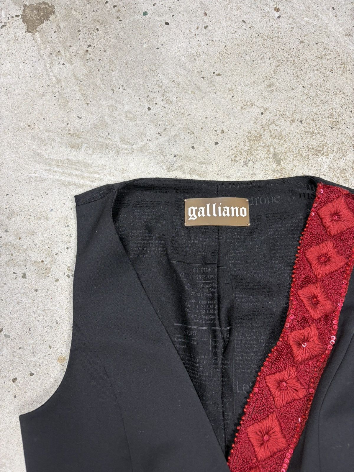 John Galliano John Galliano Embellished Embroidered Printstripe Vest Size S / US 4 / IT 40 - 6 Thumbnail