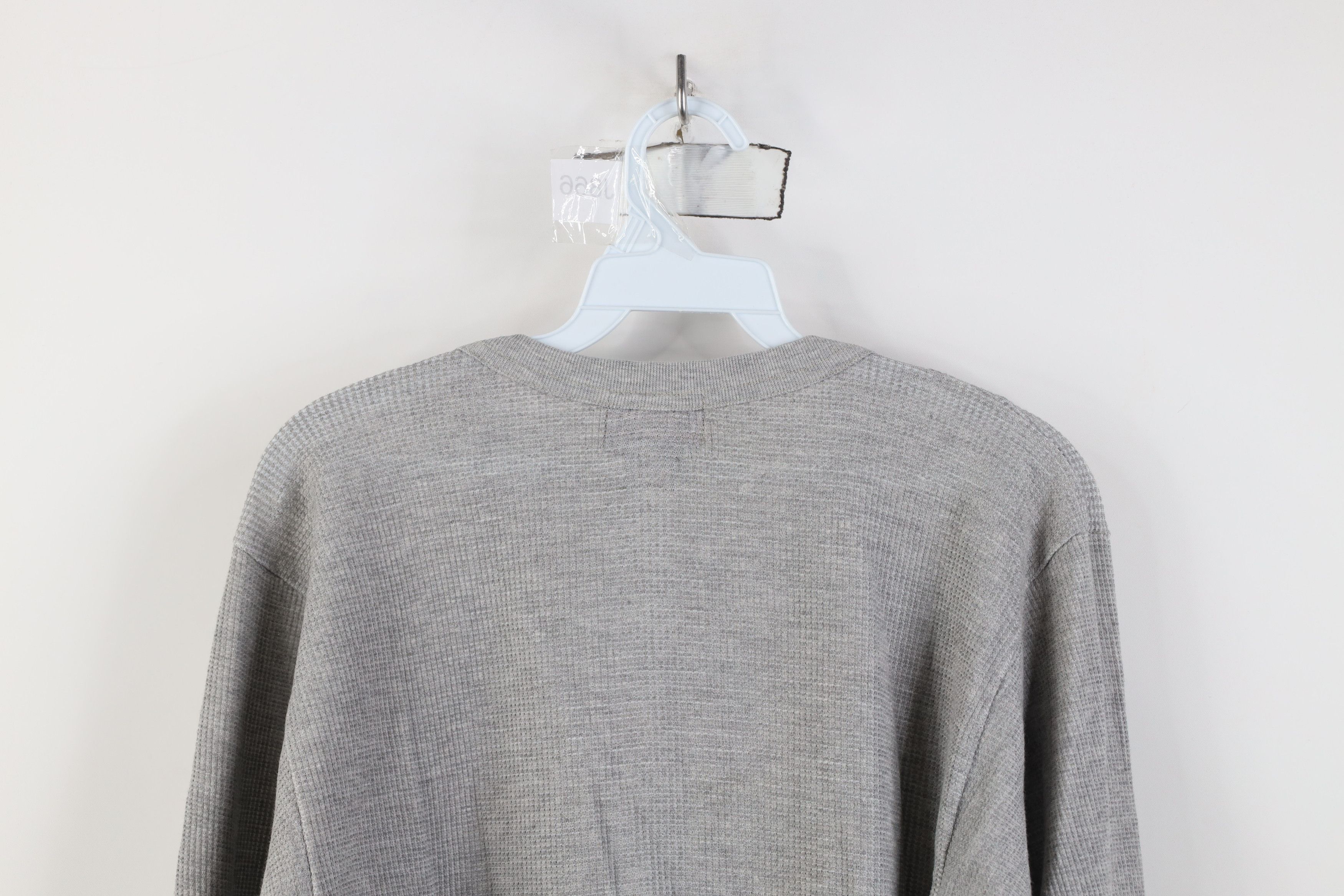 Vintage Vintage 90s Streetwear Waffle Knit Long Sleeve T-Shirt Size US XXL / EU 58 / 5 - 10 Thumbnail