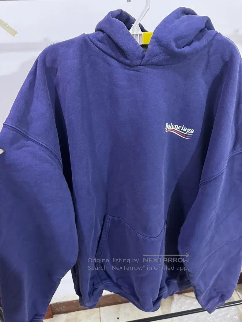 Balenciaga Balenciaga Solid Color Logo Letter Printed Hoodie Size US S / EU 44-46 / 1 - 1 Thumbnail