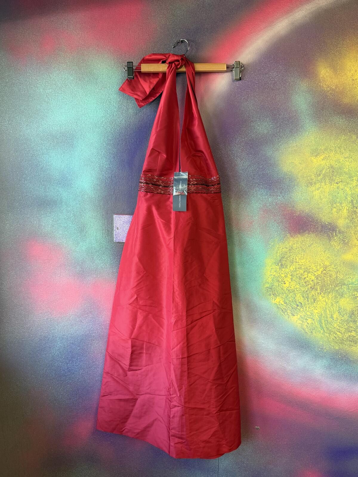 Other French Connection red halter neck maxi dress - beaded waist Size S / US 4 / IT 40 - 1 Thumbnail