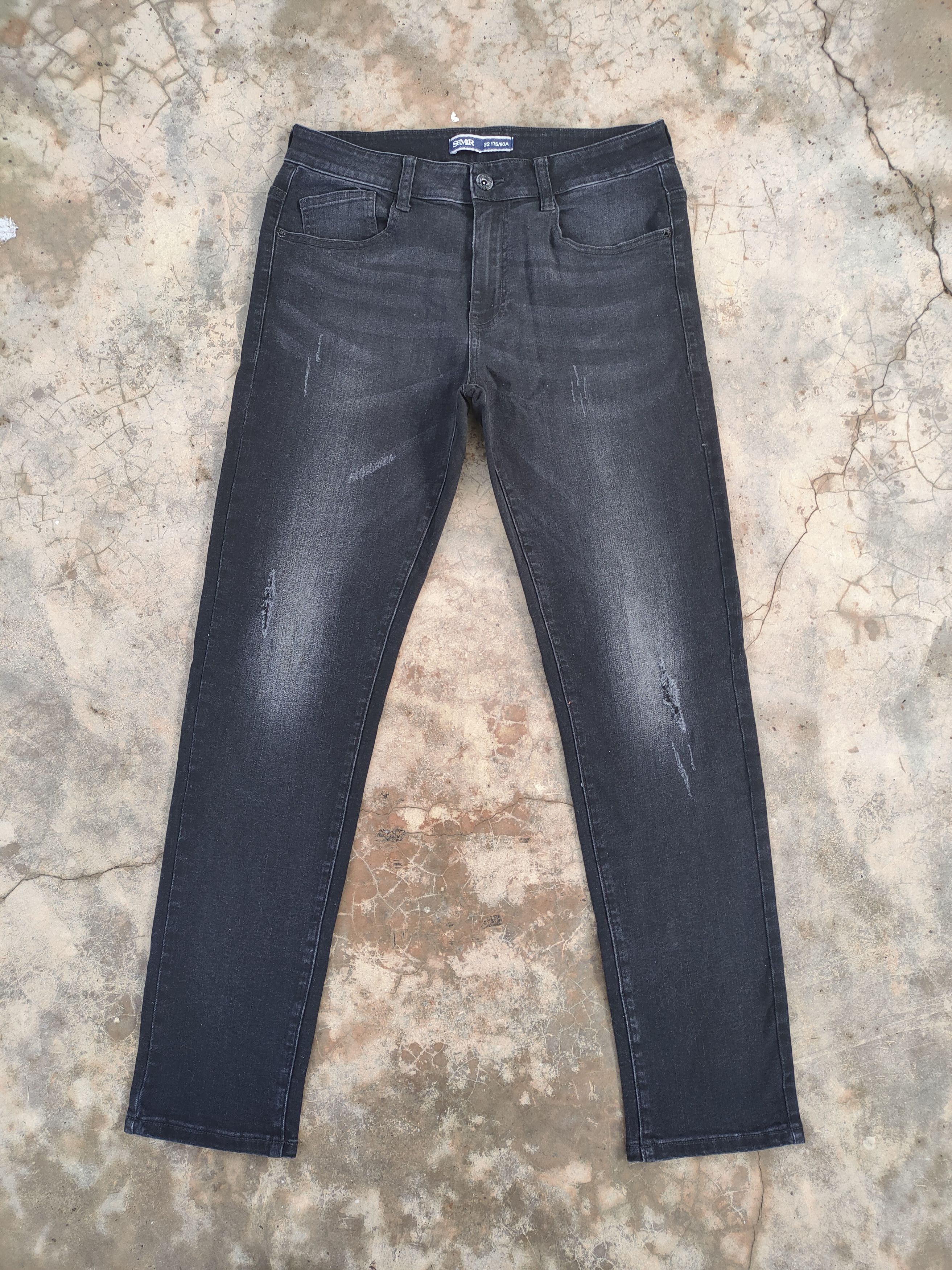 Japanese Brand vtg japanese skinny faded black denim jeans pants Size US 32 / EU 48 - 2 Thumbnail