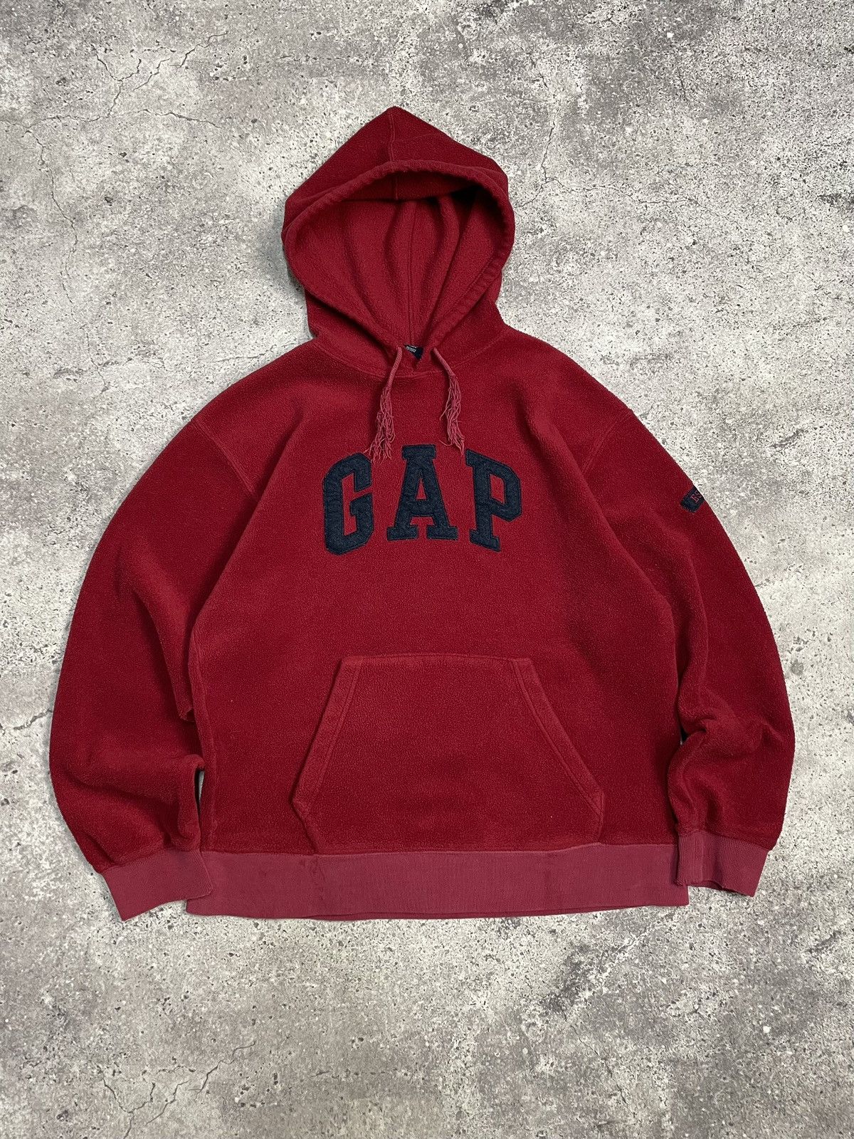Gap Vintage Gap fleece hoodie embroidered centr logo faded efect Size US M / EU 48-50 / 2 - 1 Thumbnail