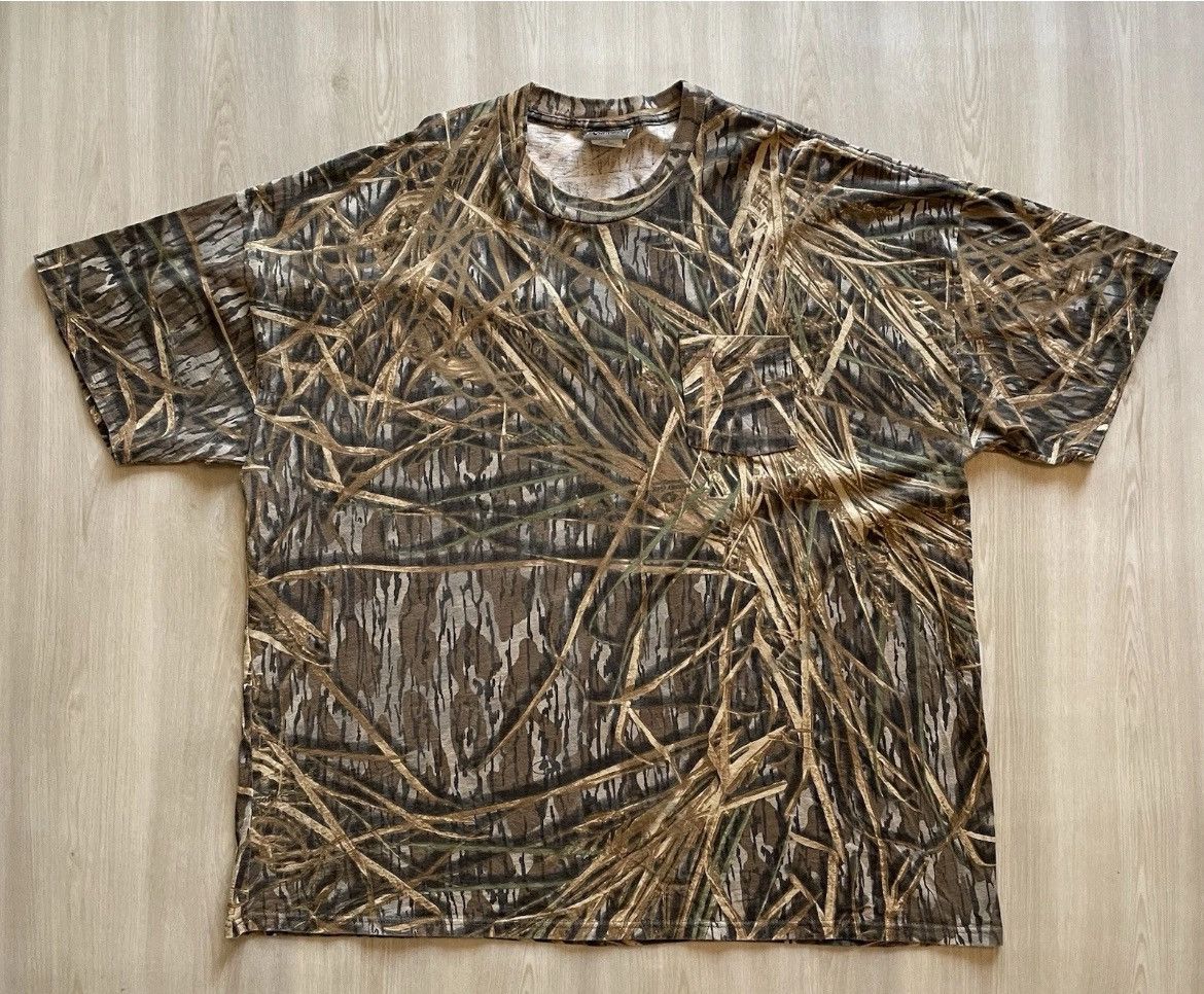 Mossy Oaks Vintage Jerzees Outdoors Mossy Oak Camo Pocket Tee Sz 4XL Size US XXL / EU 58 / 5 - 1 Thumbnail