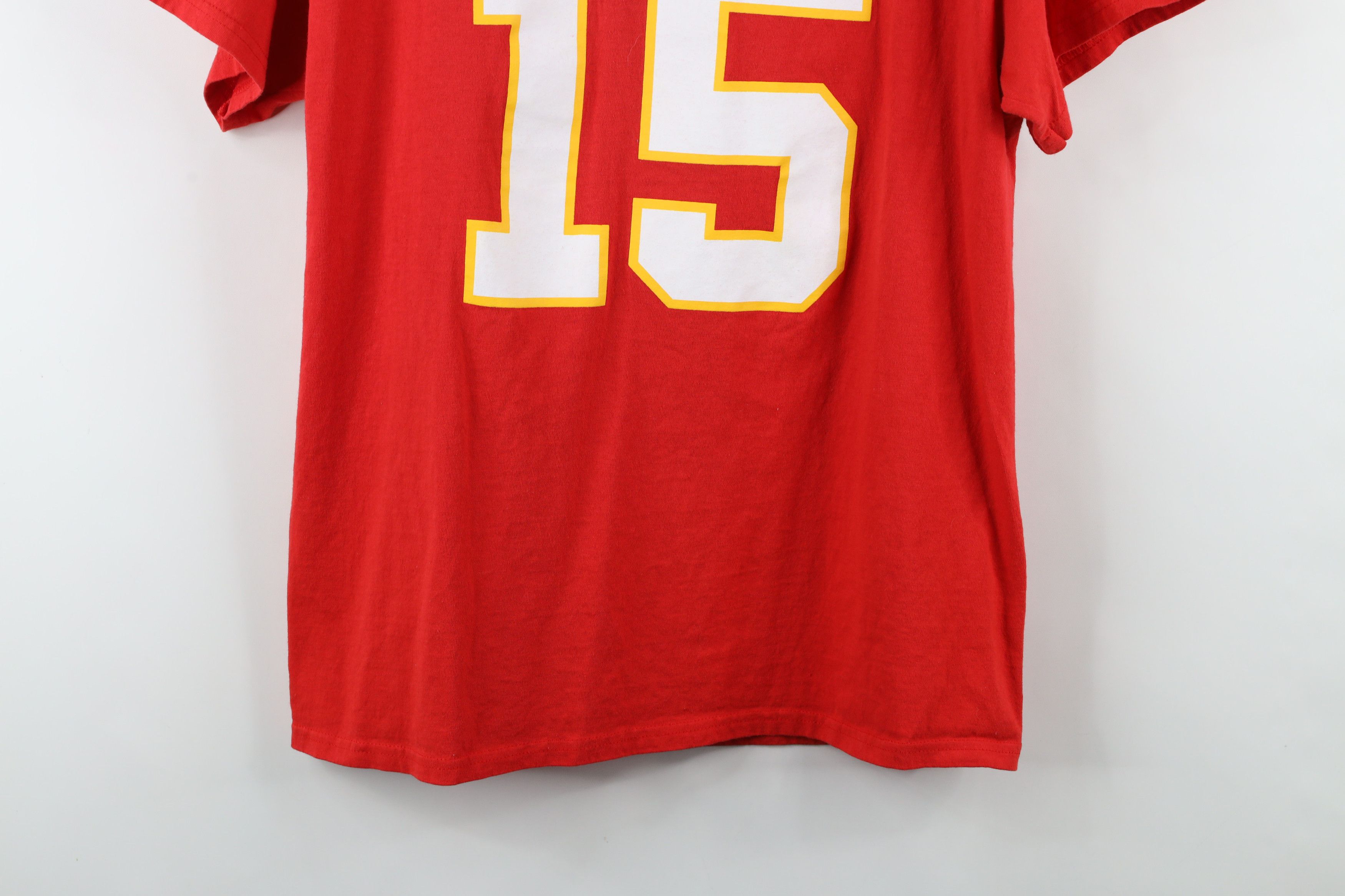 Vintage NFL LVII Patrick Mahomes Kansas City Chiefs Football T-Shirt Size US L / EU 52-54 / 3 - 3 Thumbnail