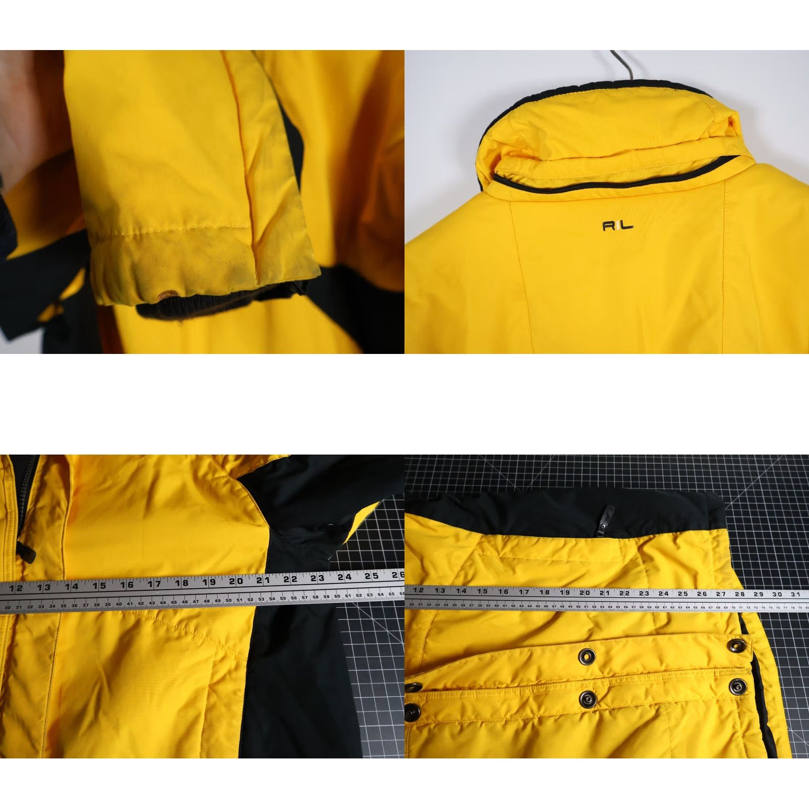 Polo Ralph Lauren Polo Ralph Lauren Parka Jacket Men L Yellow Black Full Zip Insulated (No Hood) Pattern: Solid 90s Style Vintage: No Size US L / EU 52-54 / 3 - 9 Thumbnail