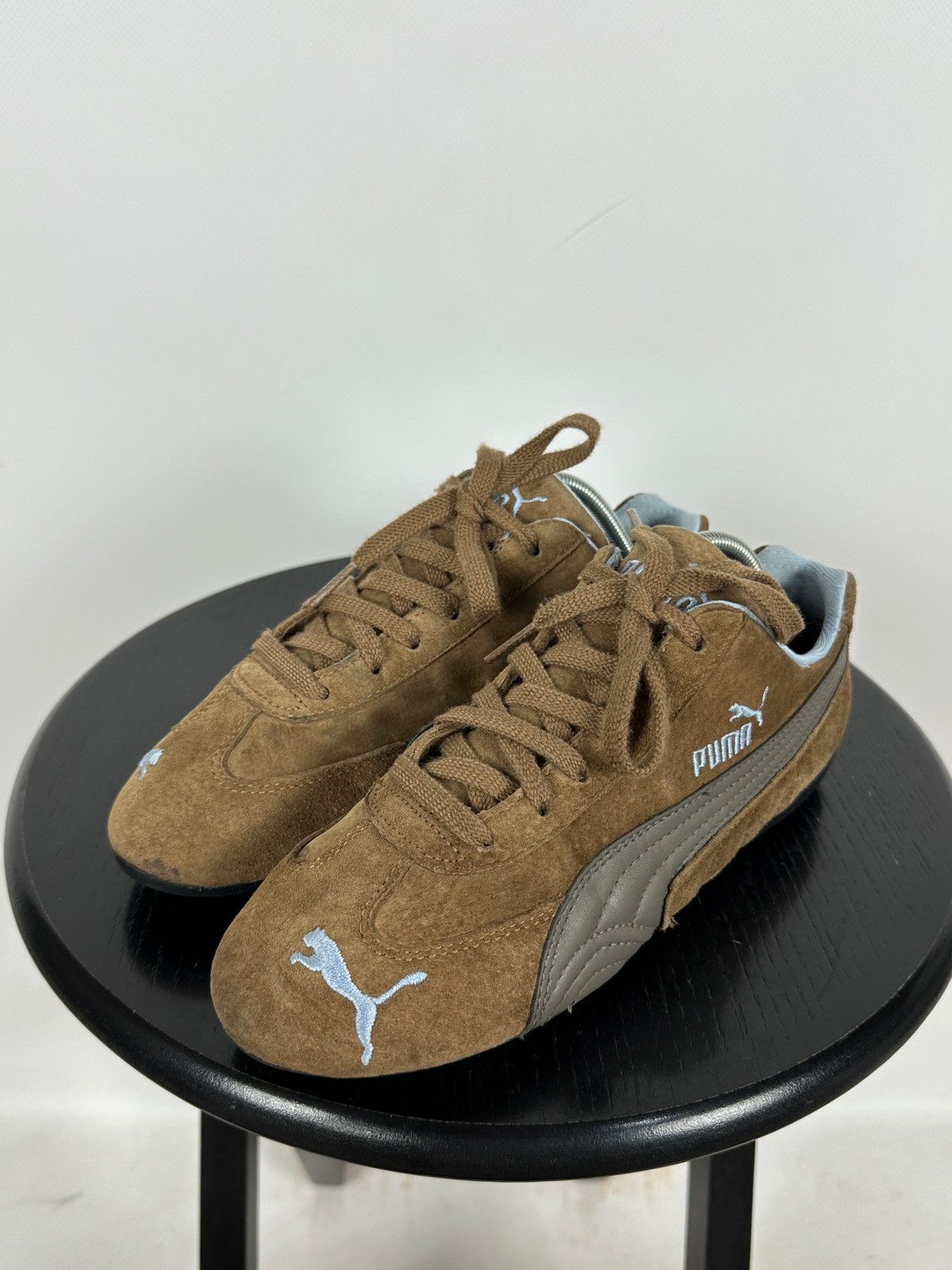 Puma Vintage Puma Speedcat Brown Suede/Leather Y2K Sneakers Size US 8 / IT 38 - 7 Thumbnail