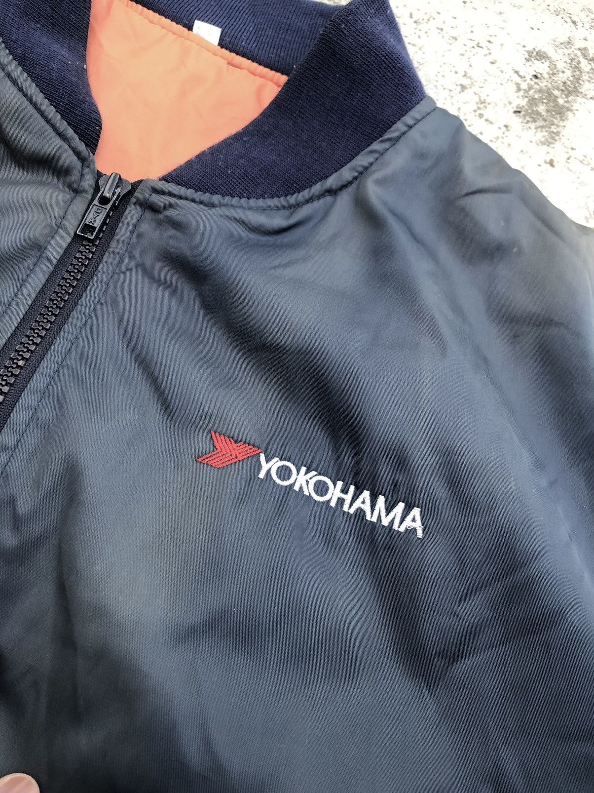 Vintage SUN FADED VINTAGE YOKOHAMA BOMBER/FLIGHT JACKET Size US L / EU 52-54 / 3 - 8 Thumbnail