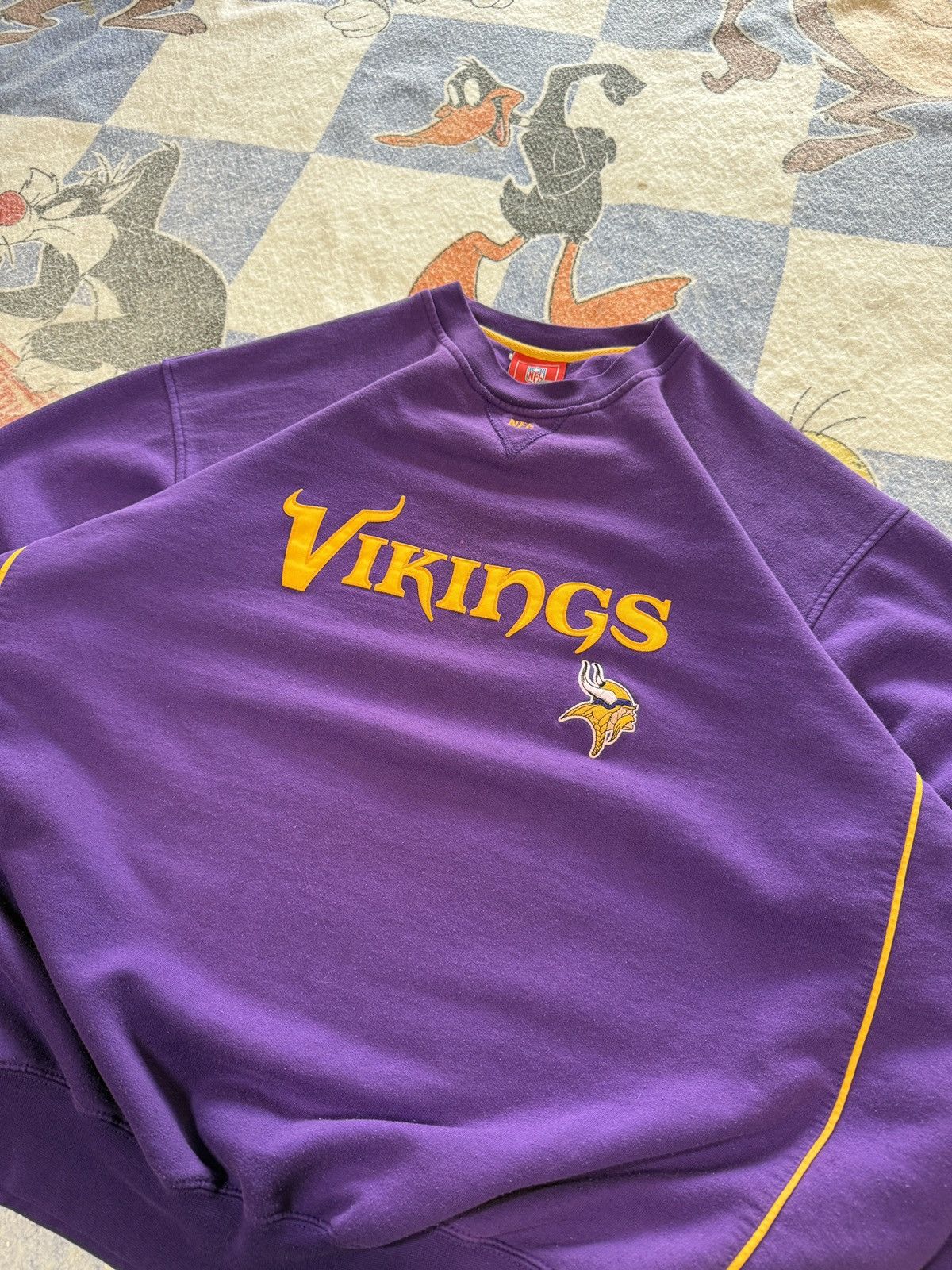 NFL Minnesota vikings crewneck sweatshirt Size US XL / EU 56 / 4 - 2 Thumbnail