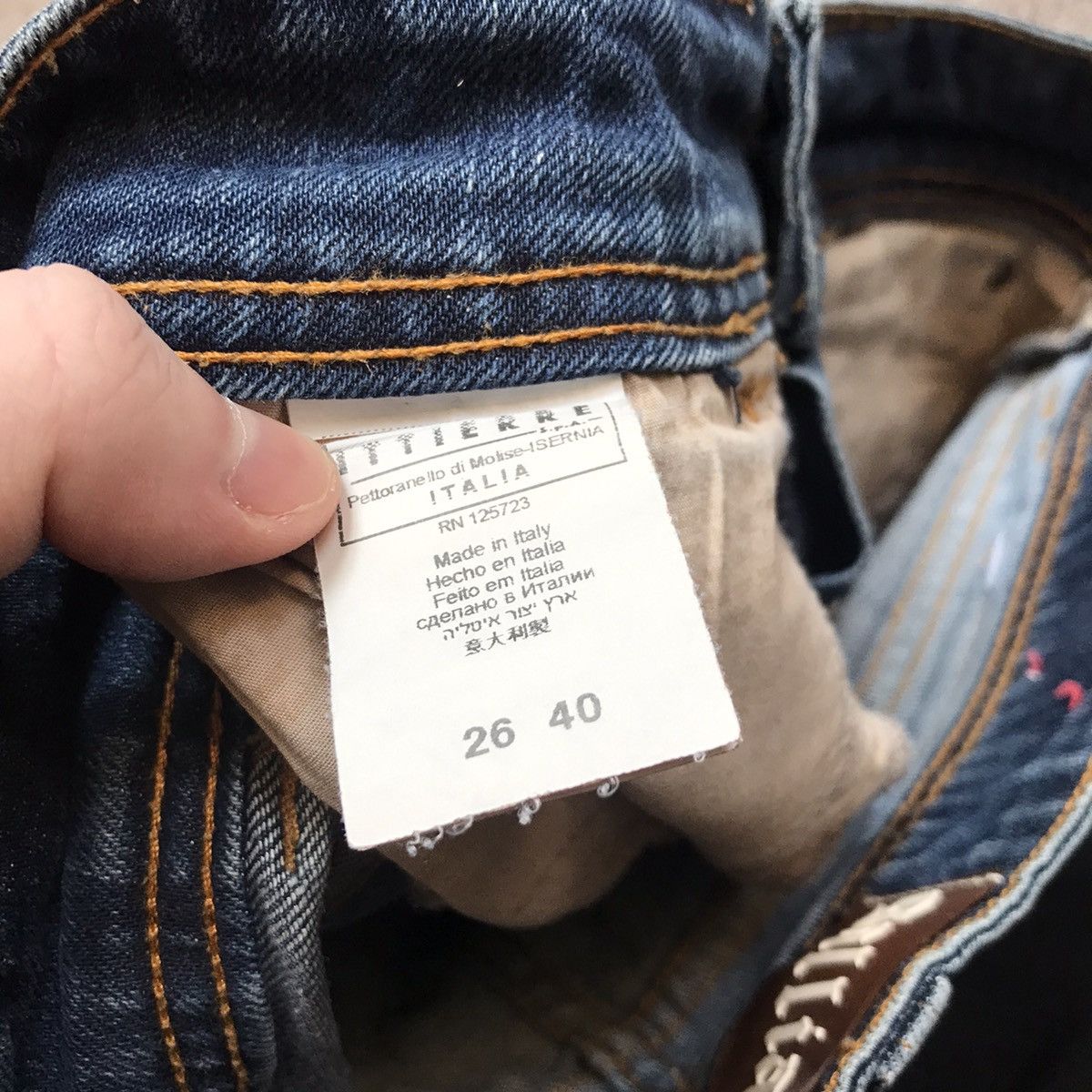 Vintage Vintage Y2K Baggy Wide Leg Jeans Thrashed Streetwear Logo 26 Size US 26 / EU 42 - 7 Thumbnail