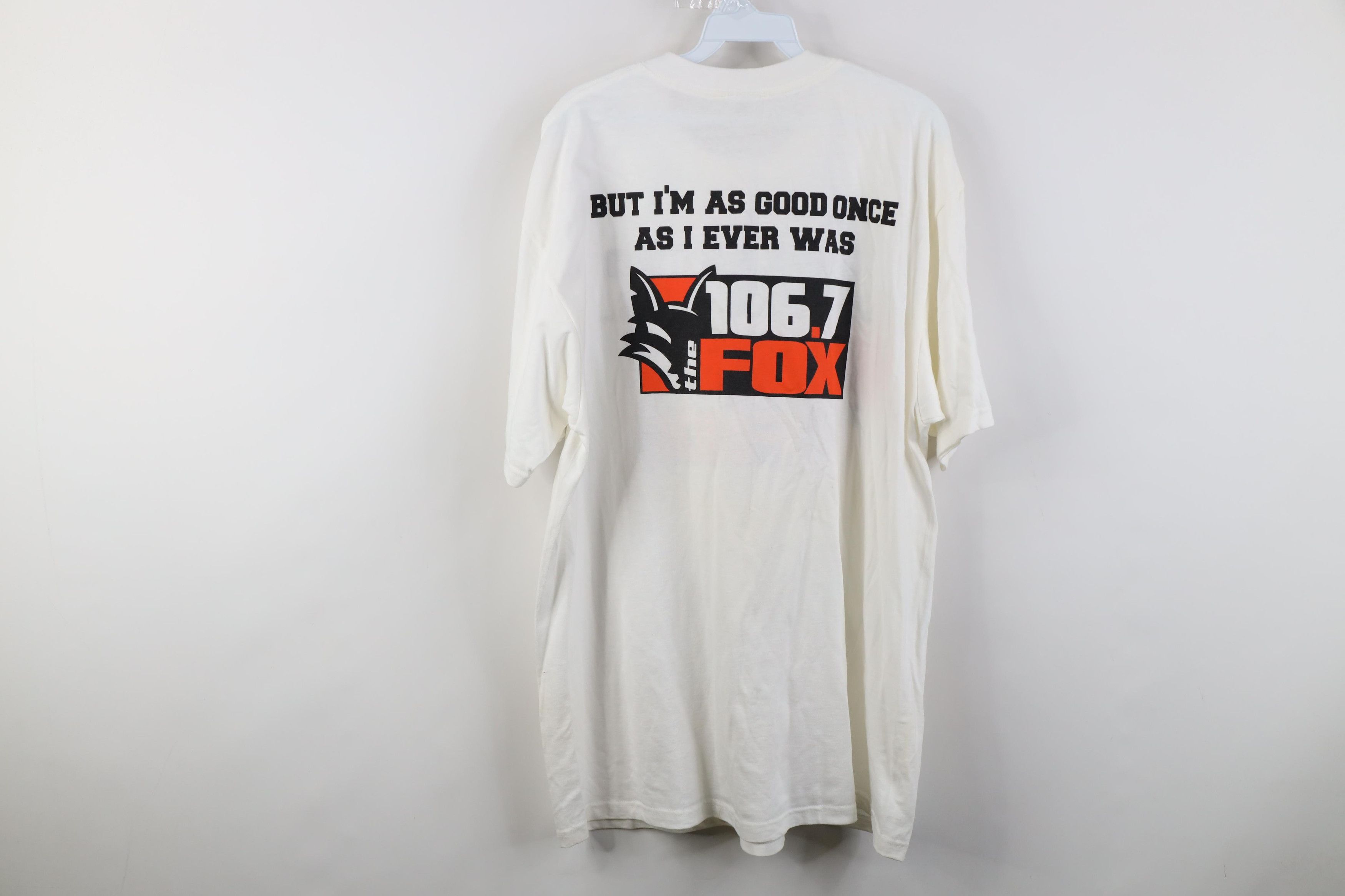 Vintage Vintage Y2K Fox 106.7 Radio Station Short Sleeve T-Shirt Size US XL / EU 56 / 4 - 9 Thumbnail