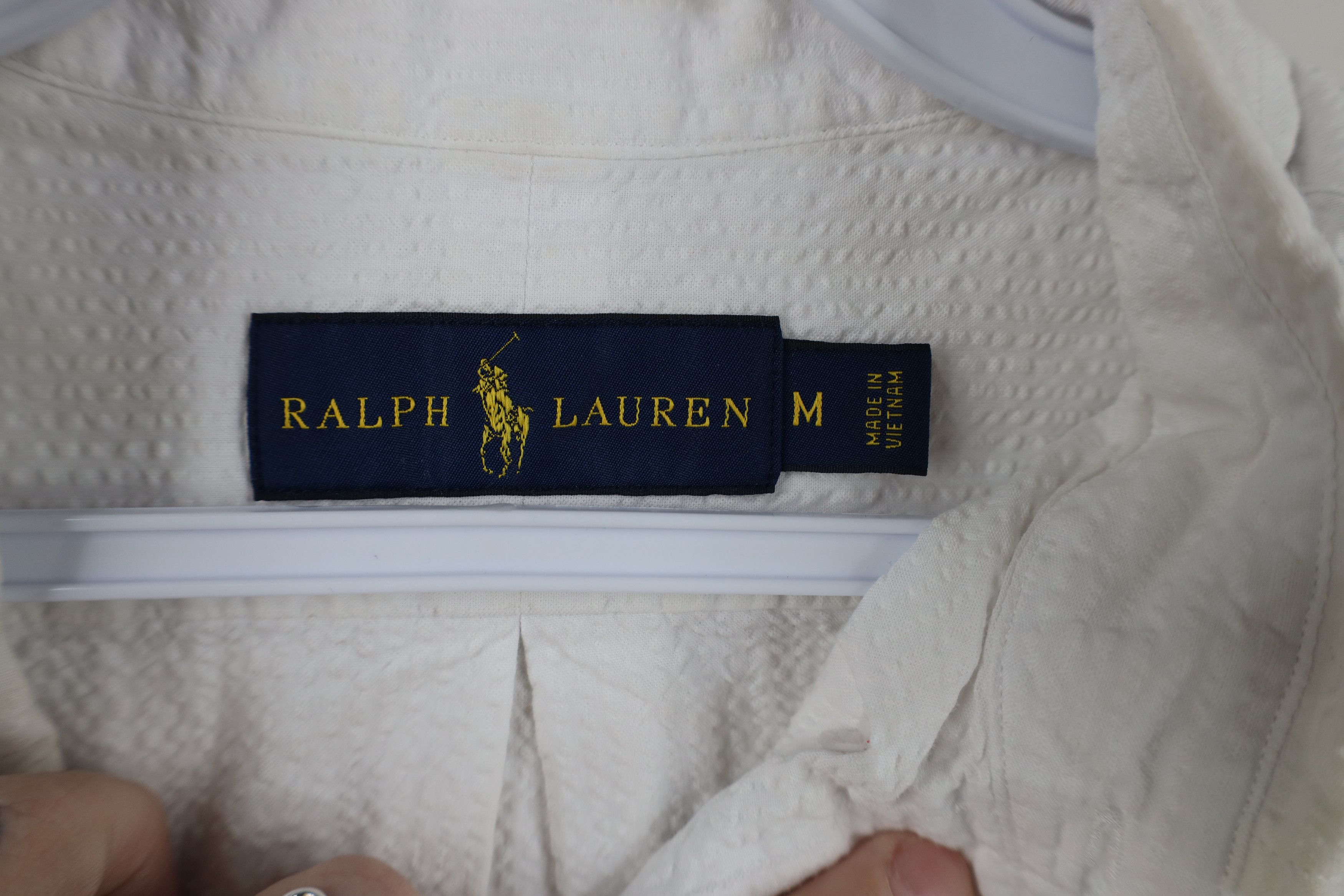 Polo Ralph Lauren Vintage Ralph Lauren Short Sleeve Button Down Shirt White Size US M / EU 48-50 / 2 - 8 Thumbnail