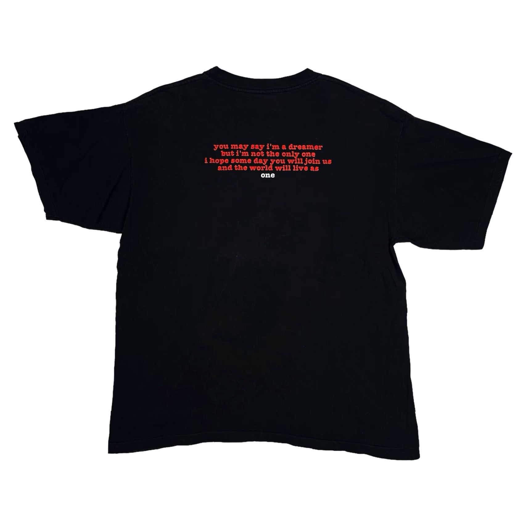 Vintage VINTAGE John Lennon Dreamer New York City Black T-Shirt Men’s XL USA Size US XL / EU 56 / 4 - 4 Thumbnail