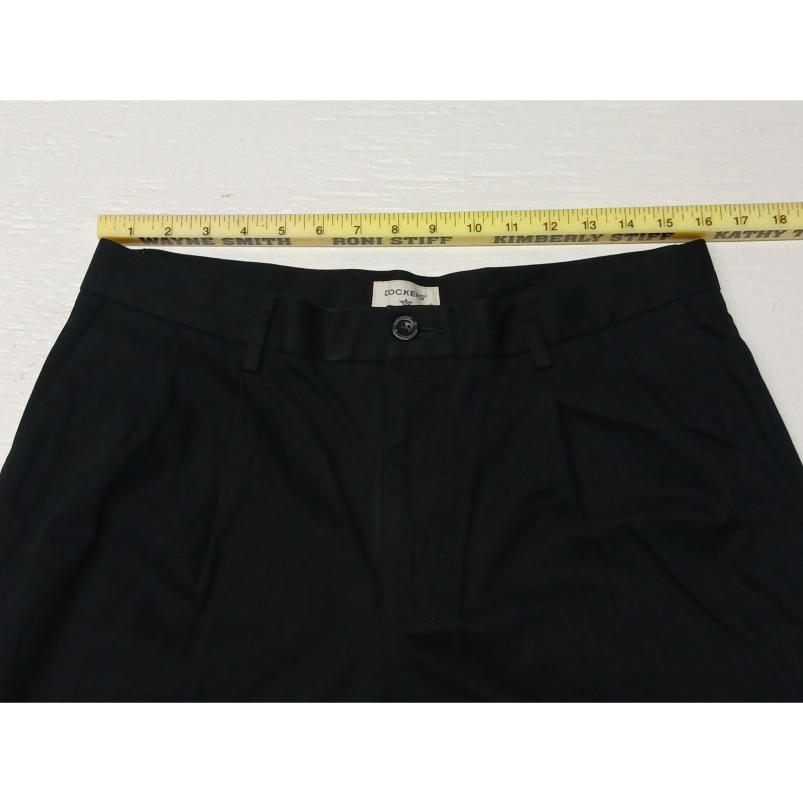 Dockers Dockers (34x32) Black Relaxed Fit Casual Dress Pants Size US 34 / EU 50 - 6 Thumbnail
