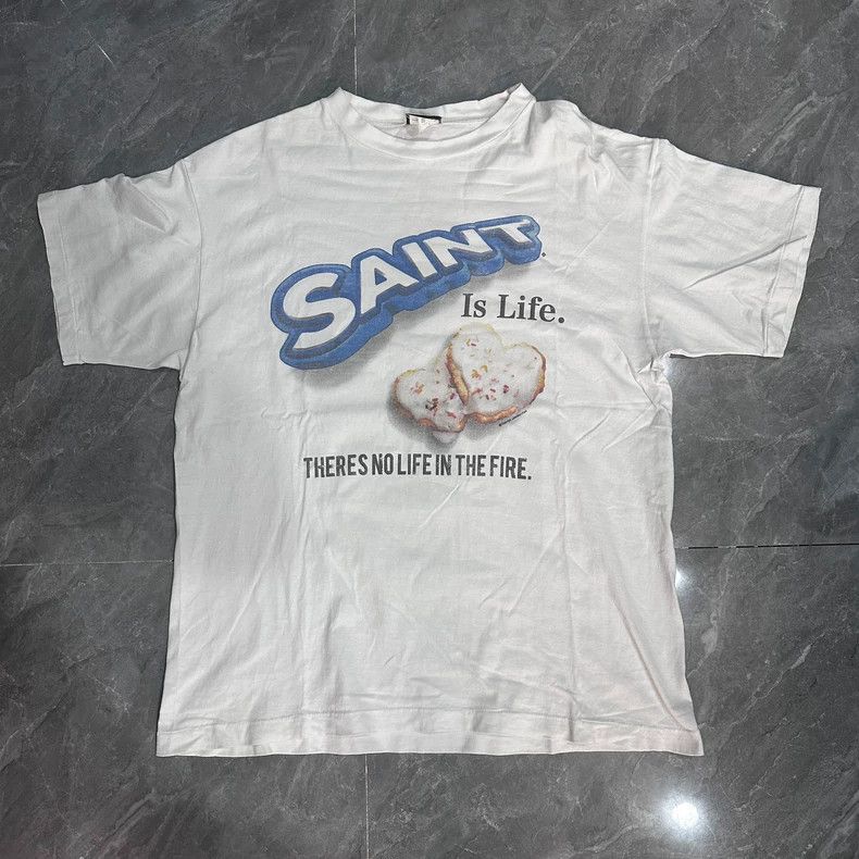 Saint Michael Saint Michael White washed short sleeved shirt Size US XL / EU 56 / 4 - 1 Thumbnail