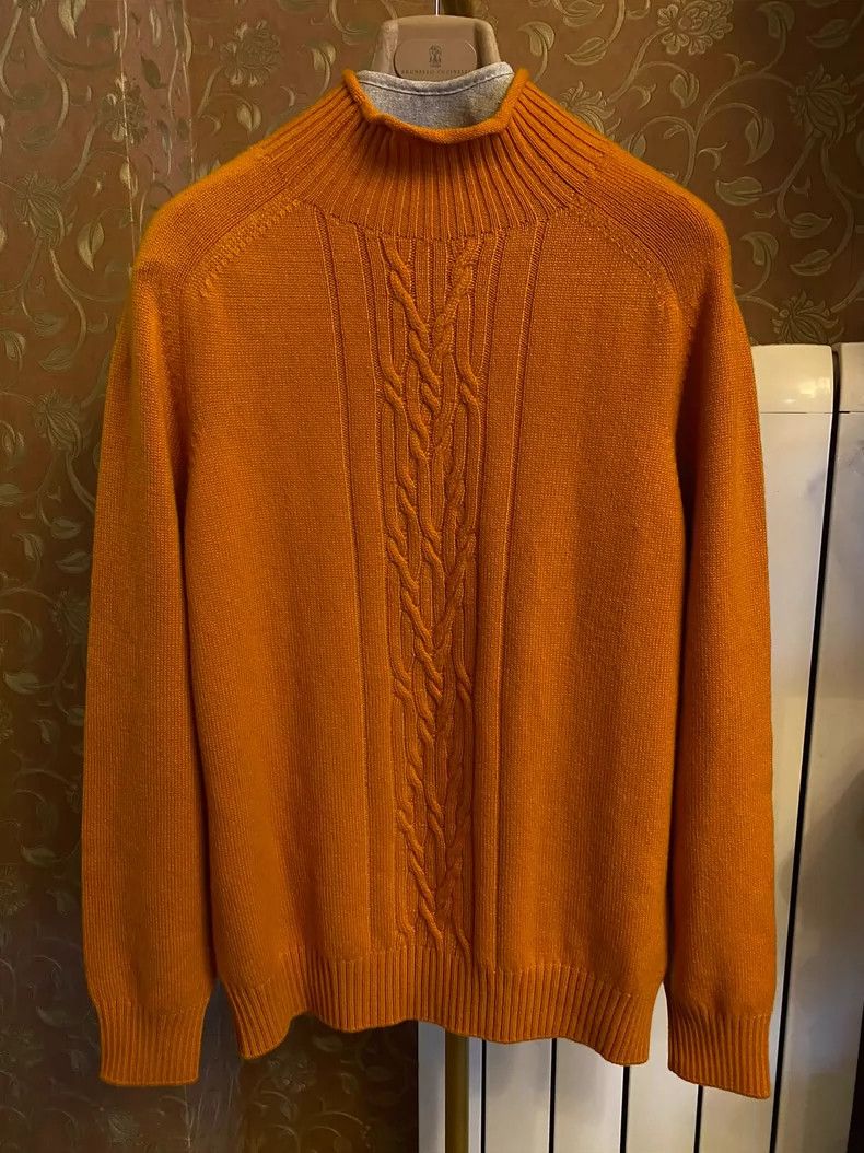 LORO PIANA 100% cashmere sweater twisted thick