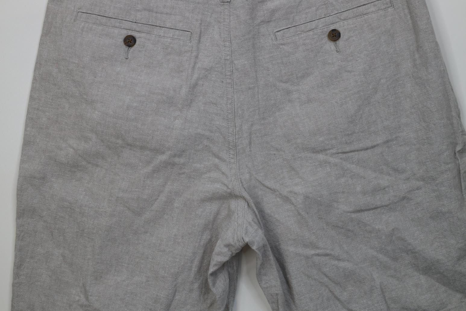 J.Crew Vintage Y2K J Crew Linen Blend Above Knee Chino Shorts Gray Size US 36 / EU 52 - 10 Thumbnail