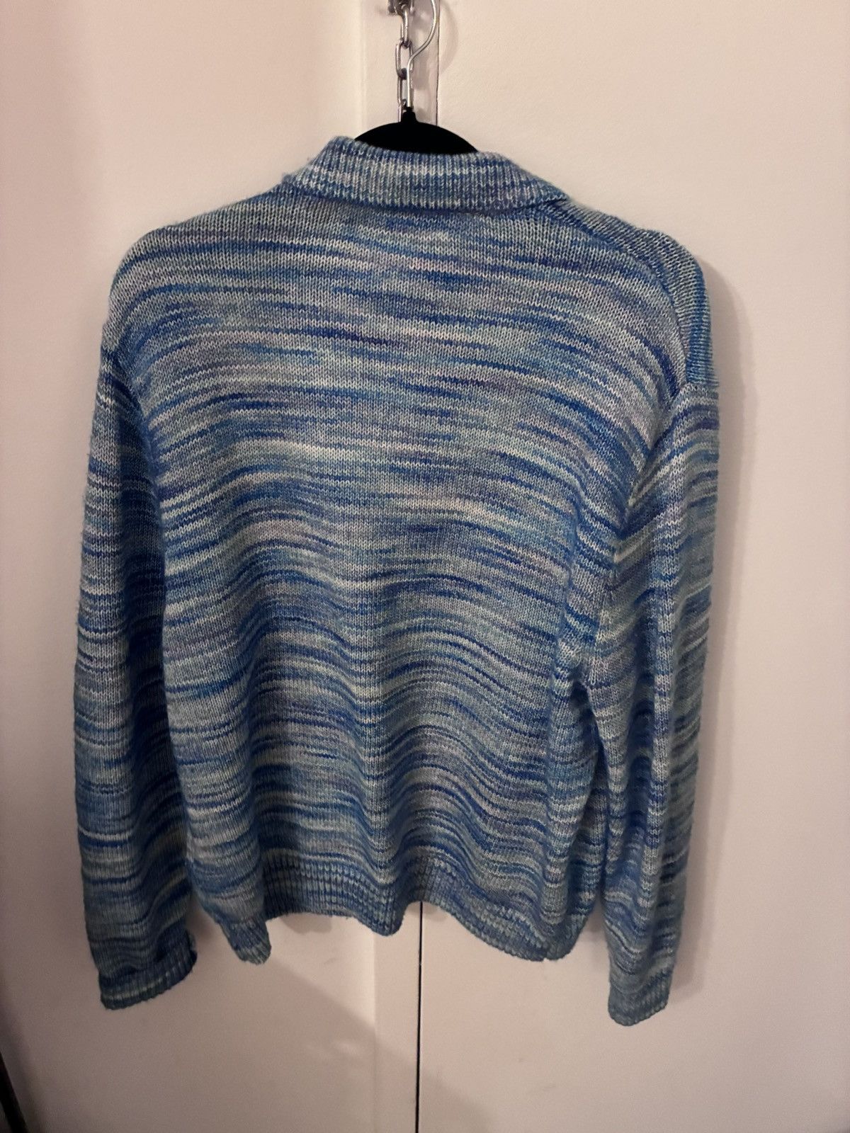 Kith Kith blue/purple knit longsleeve polo Size US M / EU 48-50 / 2 - 3 Thumbnail