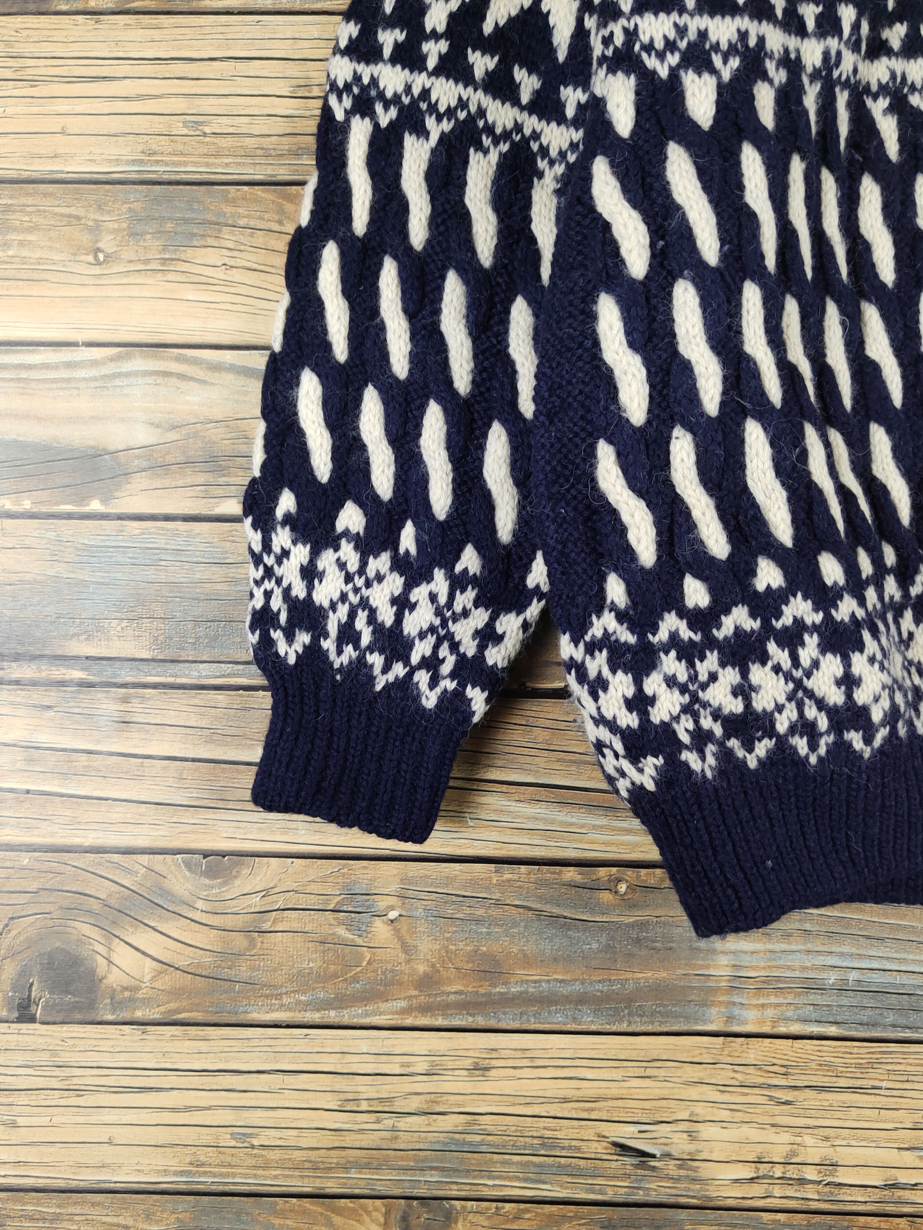 Japanese Brand Mind More Navy Knitwear Sweatshirts #W1937 Size M / US 6-8 / IT 42-44 - 4 Thumbnail