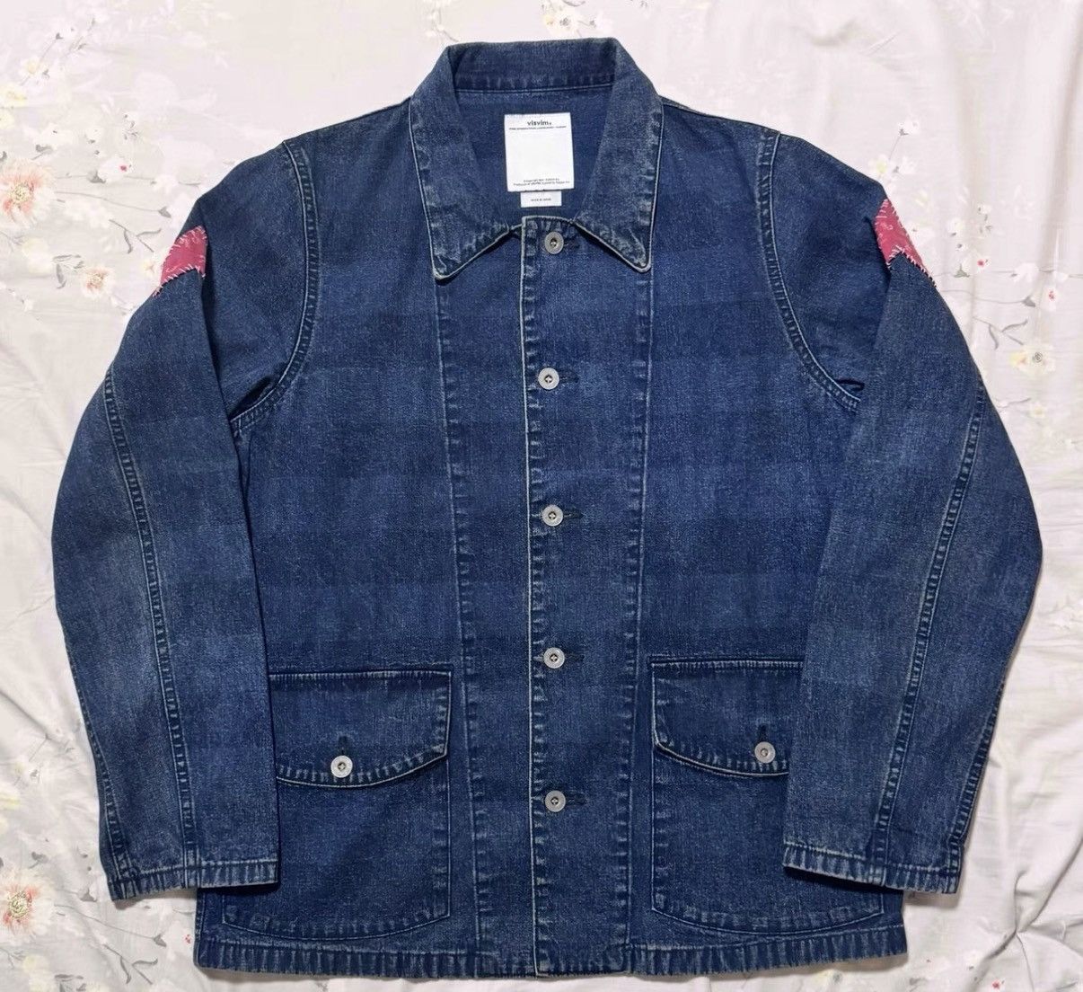 Visvim visvim 15SS Indigo stripe sashiko patch101denim shirt jacket Size US M / EU 48-50 / 2 - 1 Thumbnail