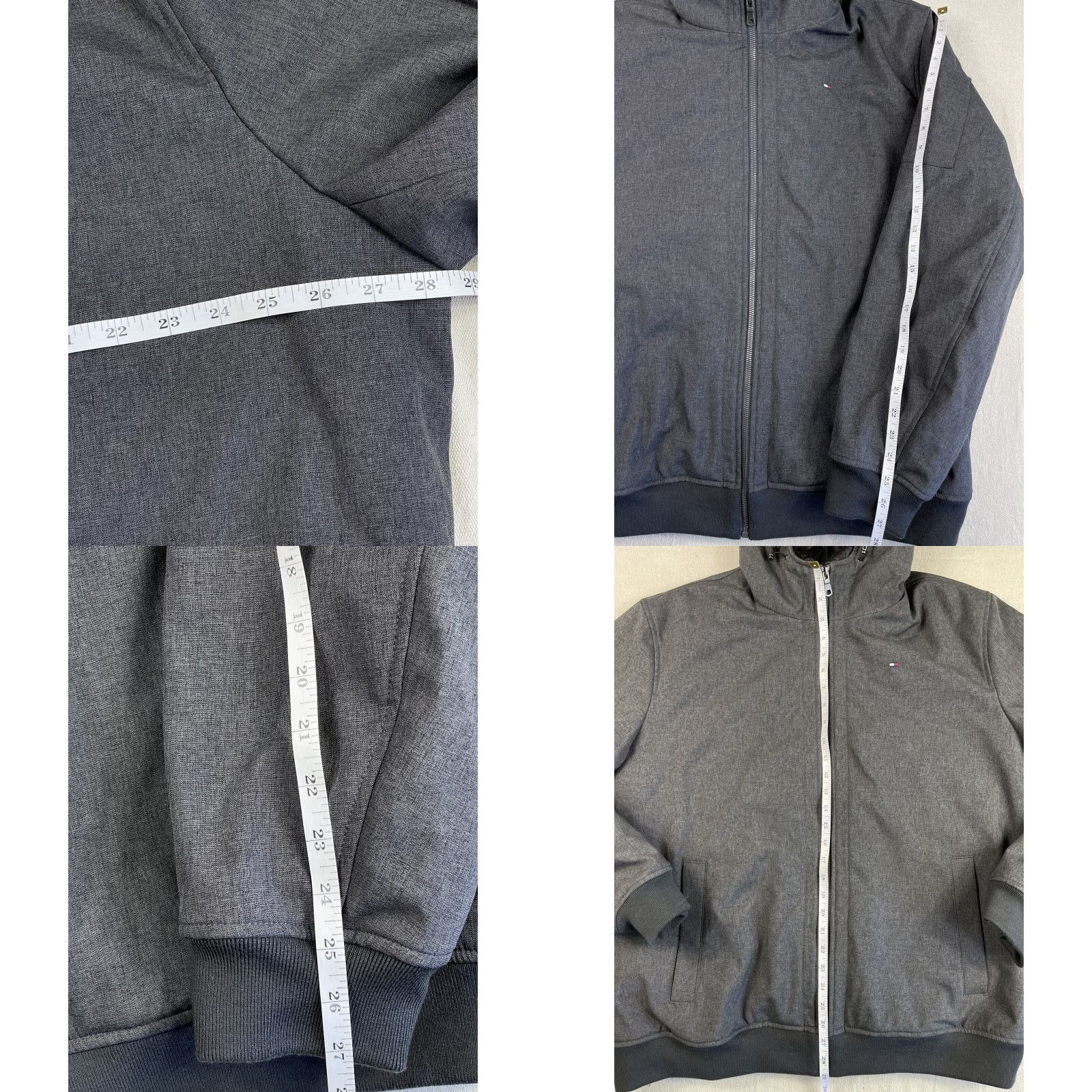 Tommy Hilfiger Tommy Hilfiger Jacket Hooded Soft Shell Quilted Lined Puffer Gray 2XL Mens Ski Flag Quilted Water Resistant Size US XXL / EU 58 / 5 - 8 Thumbnail