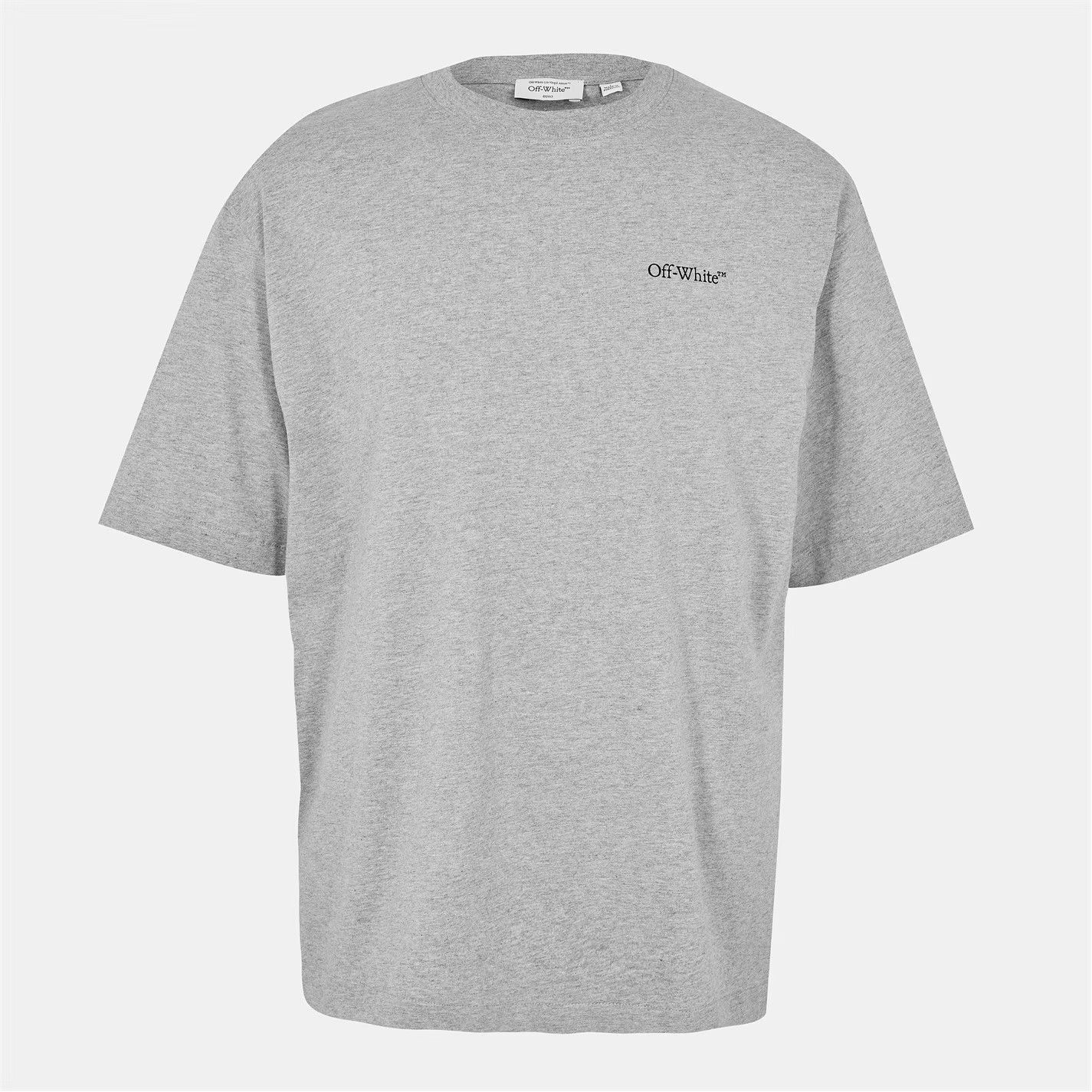 Off-White o1g2r1mq0226 Windy Arrow Skate Oversized T-Shirt In Gray Size US L / EU 52-54 / 3 - 1 Thumbnail