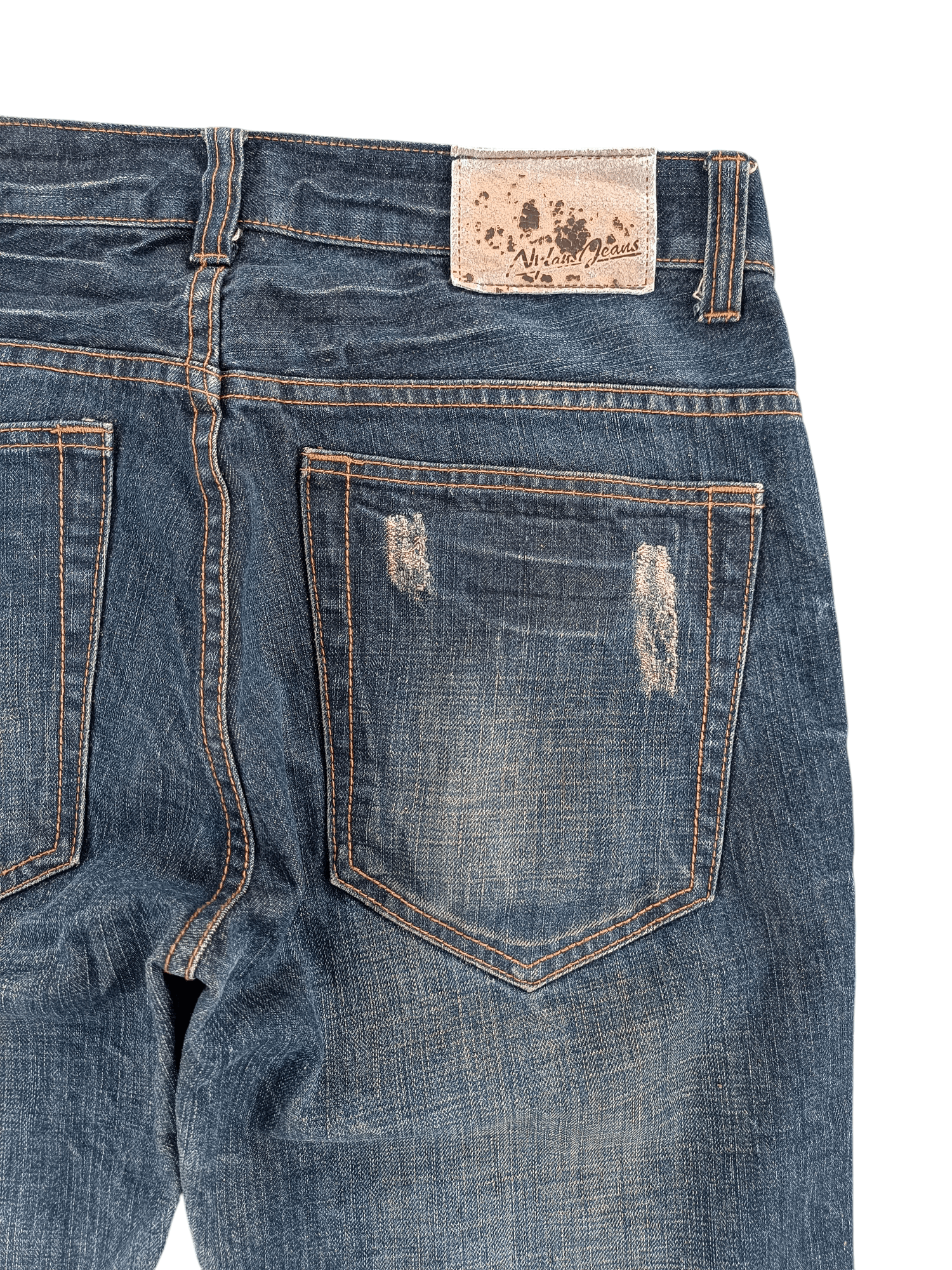 If Six Was Nine × Japanese Brand × Jean 🔥 VTG 🔥 Japanese Nylaus Rare Distressed Jeans Size US 32 / EU 48 - 3 Thumbnail