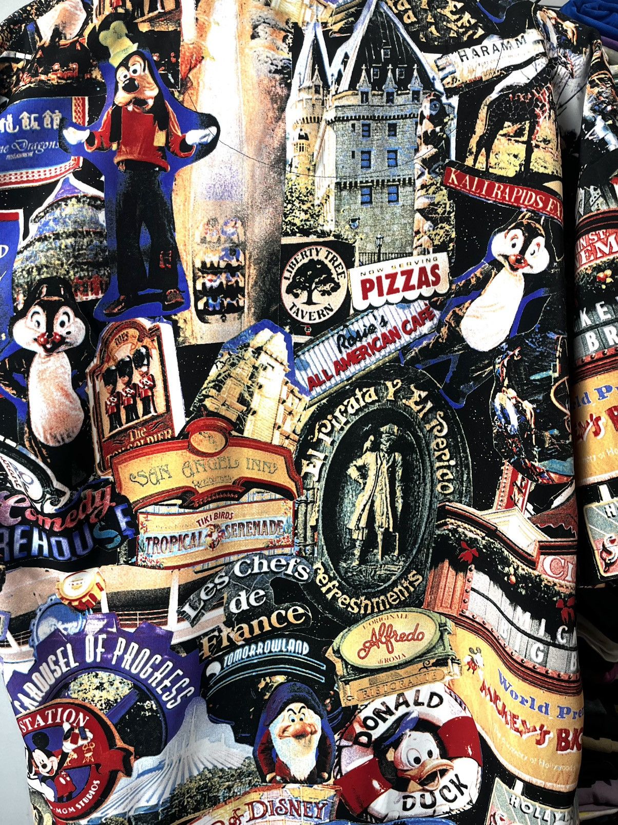 Disney Vintage All Over Print Disney Crazy Shirt Donald Duck Mickey Size US L / EU 52-54 / 3 - 5 Thumbnail