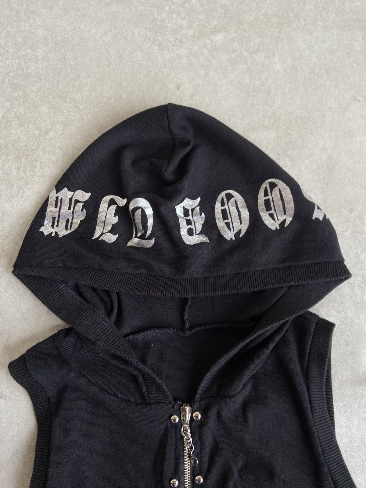 If Six Was Nine Vintage Y2K Sleeves Hoodie Chrome Punk Style Size US M / EU 48-50 / 2 - 4 Thumbnail