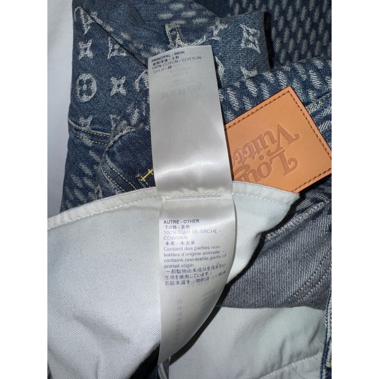 Louis Vuitton Louis Vuitton x Nigo Giant Damier Waves Monogram Logo Blue Size US 32 / EU 48 - 18 Thumbnail