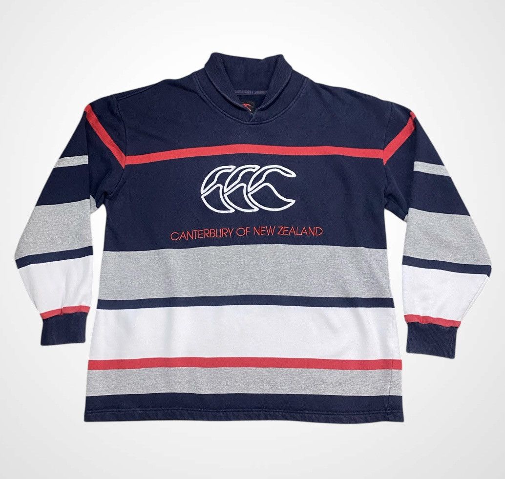 Canterbury of New Zealand Vintage 90s Canterbury of New Zealand Rugby Sweatshirt Size US L / EU 52-54 / 3 - 3 Thumbnail