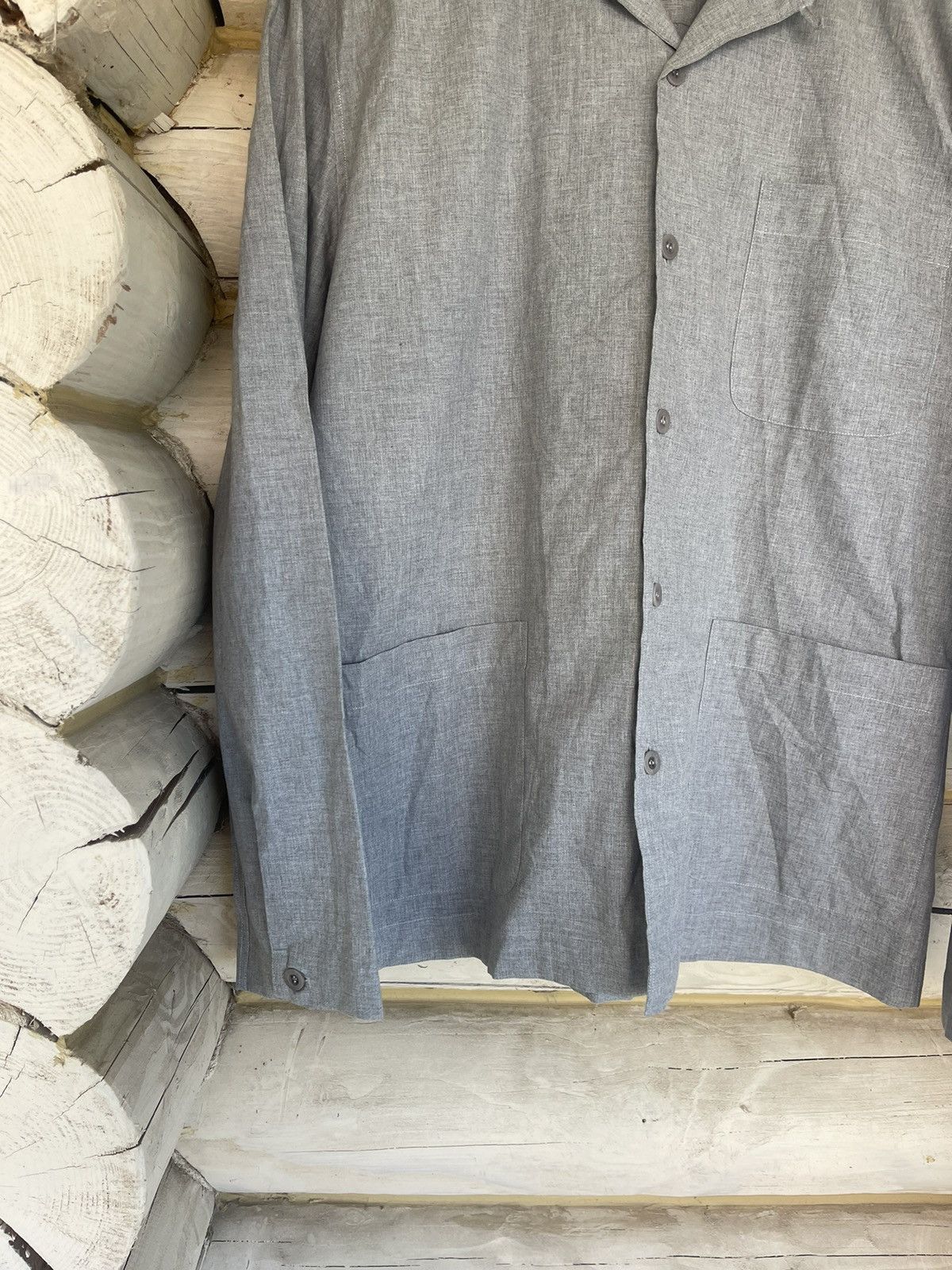 Sunspel Sunspel grey light cotton shirt overshirt style Size US XS / EU 42 / 0 - 3 Thumbnail