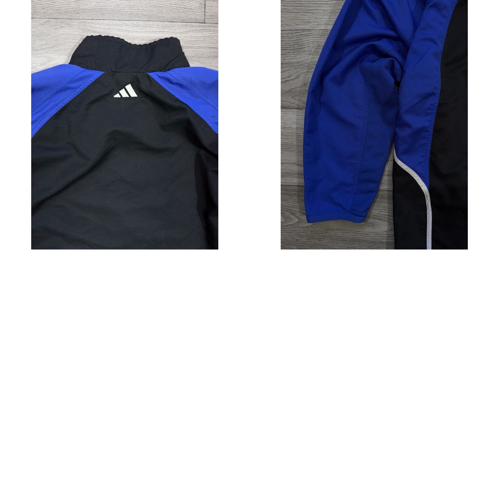 Adidas VINTAGE adidas Track Jacket Men's 46/48 Full Zip Black/Blue 2000s Training JC79 Size US S / EU 44-46 / 1 - 10 Thumbnail