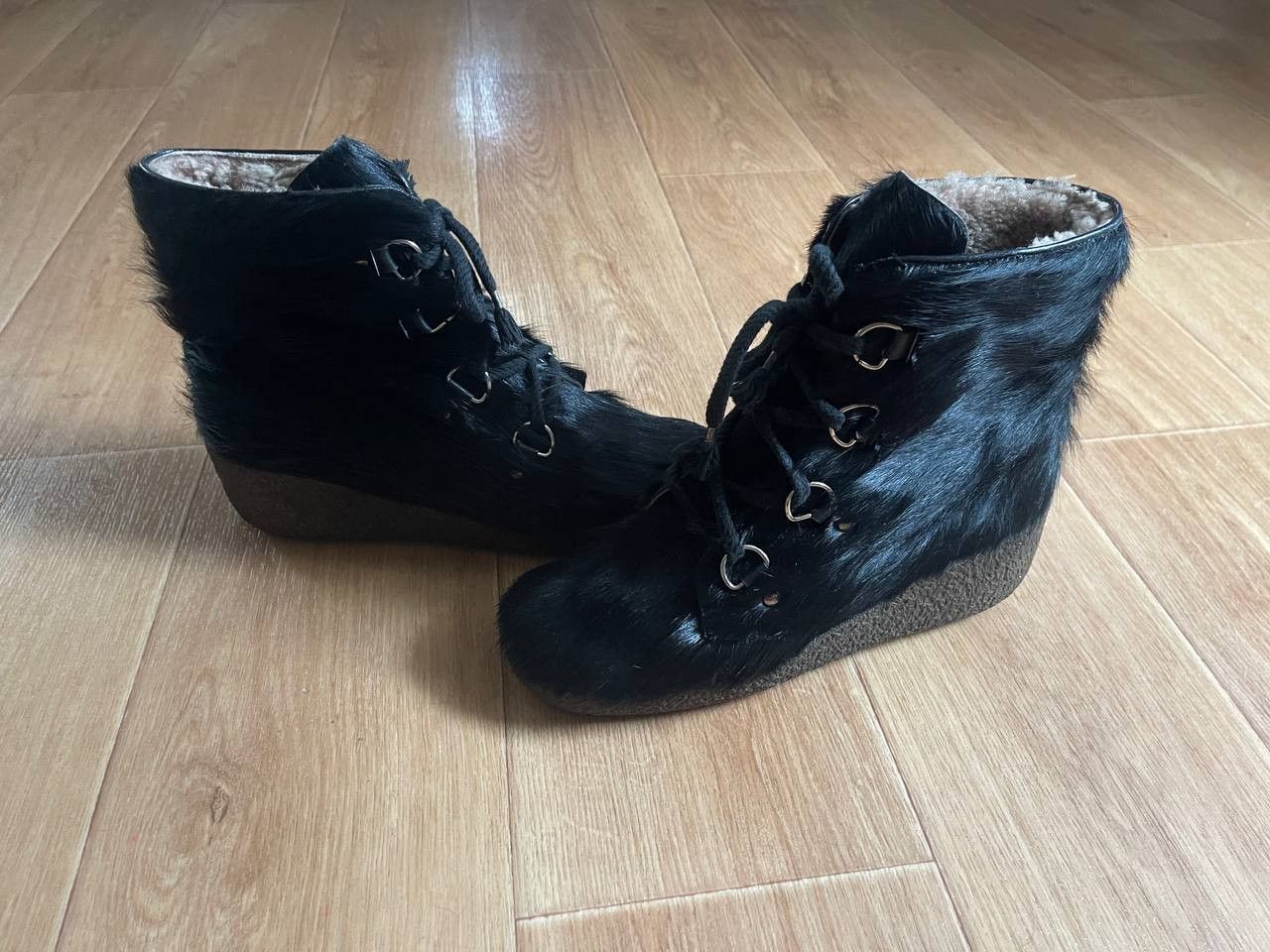 Genuine Leather × Japanese Brand × Vintage Genuine Fur Winter Boots Size US 9 / IT 39 - 4 Thumbnail
