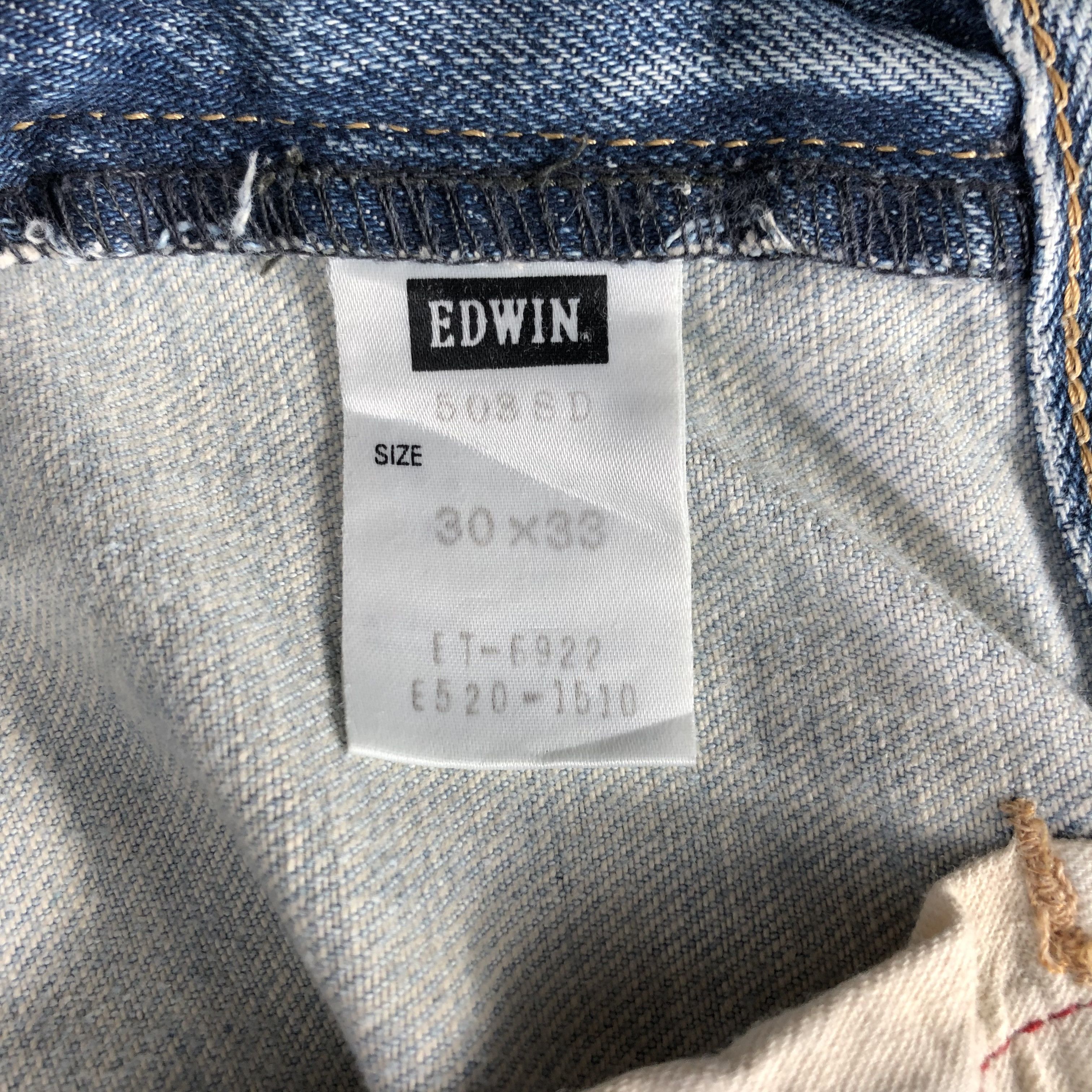 Edwin Vintage Edwin 503 Jeans Distressed Denim KJ2355 Size US 30 / EU 46 - 8 Thumbnail