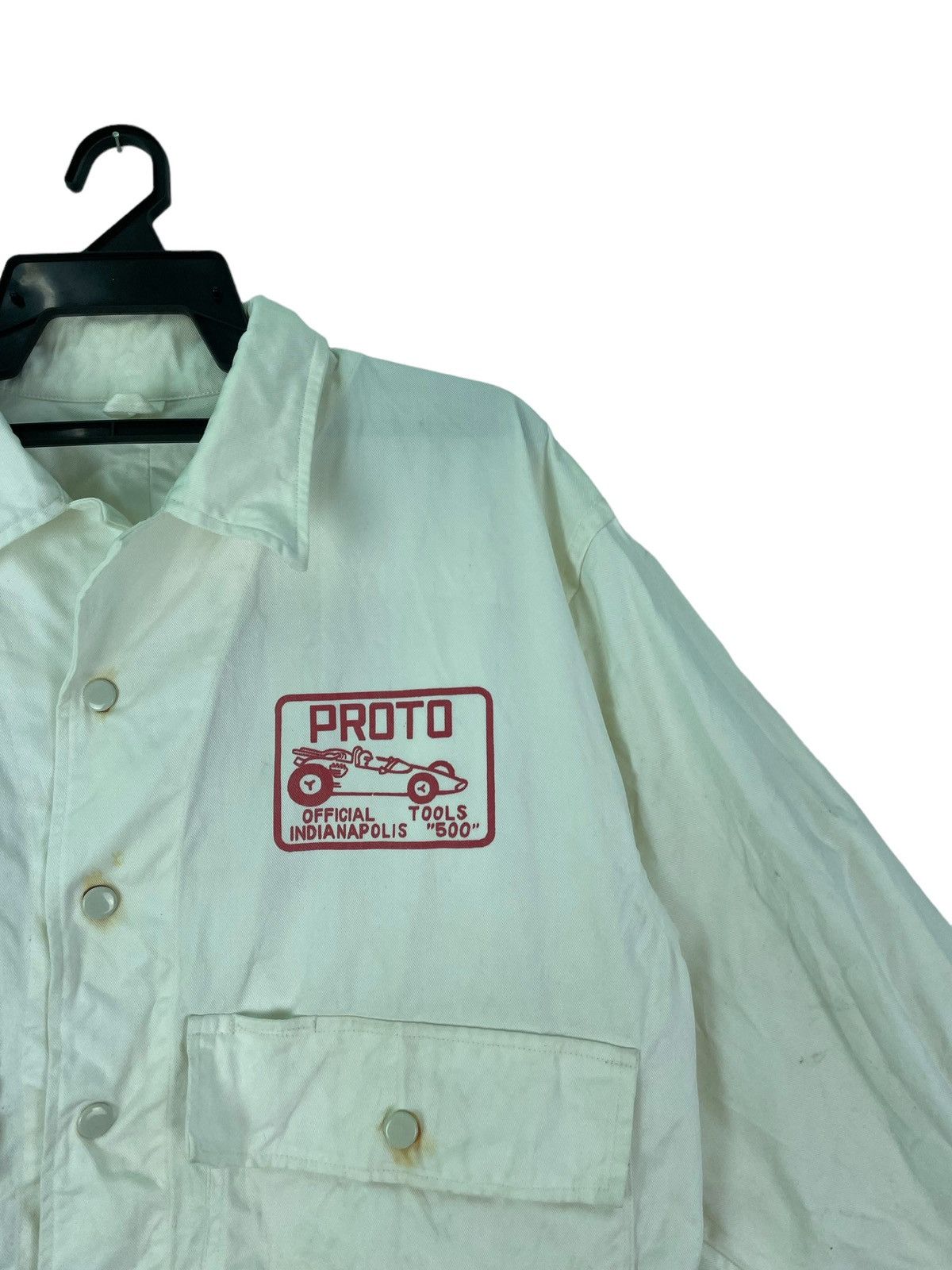 Vintage Vtg PROTO Official Tools Indianapolis 500 racing jacket Size US L / EU 52-54 / 3 - 6 Thumbnail