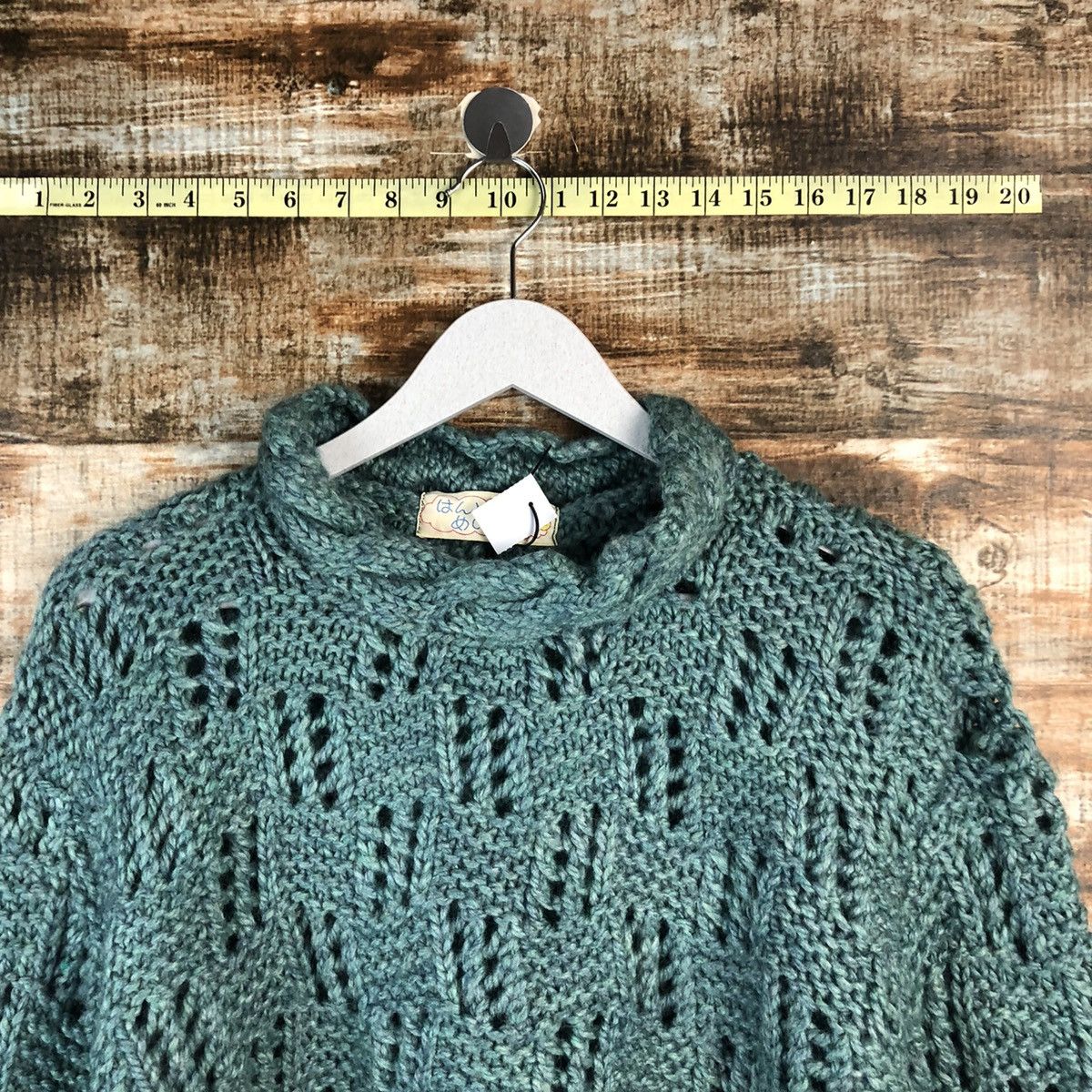 Vintage Japanese Brand crochet vintage Green Knitwear #A1947 Size US M / EU 48-50 / 2 - 4 Thumbnail
