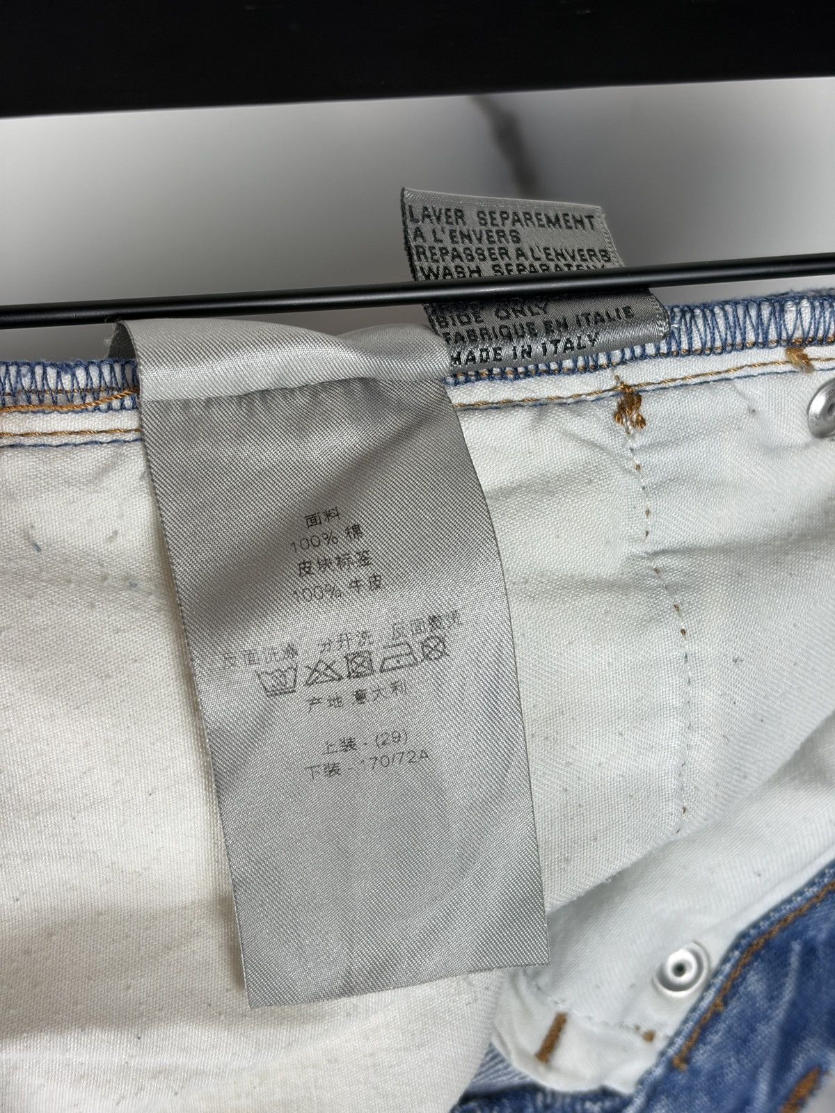 Dior Dior Homme Mudwash Painter Distressed Blue Denim Jeans Size US 29 - 10 Thumbnail