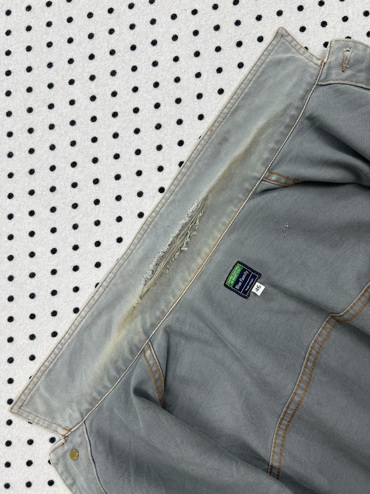 United Colors Of Benetton United Colors of Benetton Blue Family Destroyed Jacket Size US S / EU 44-46 / 1 - 11 Thumbnail