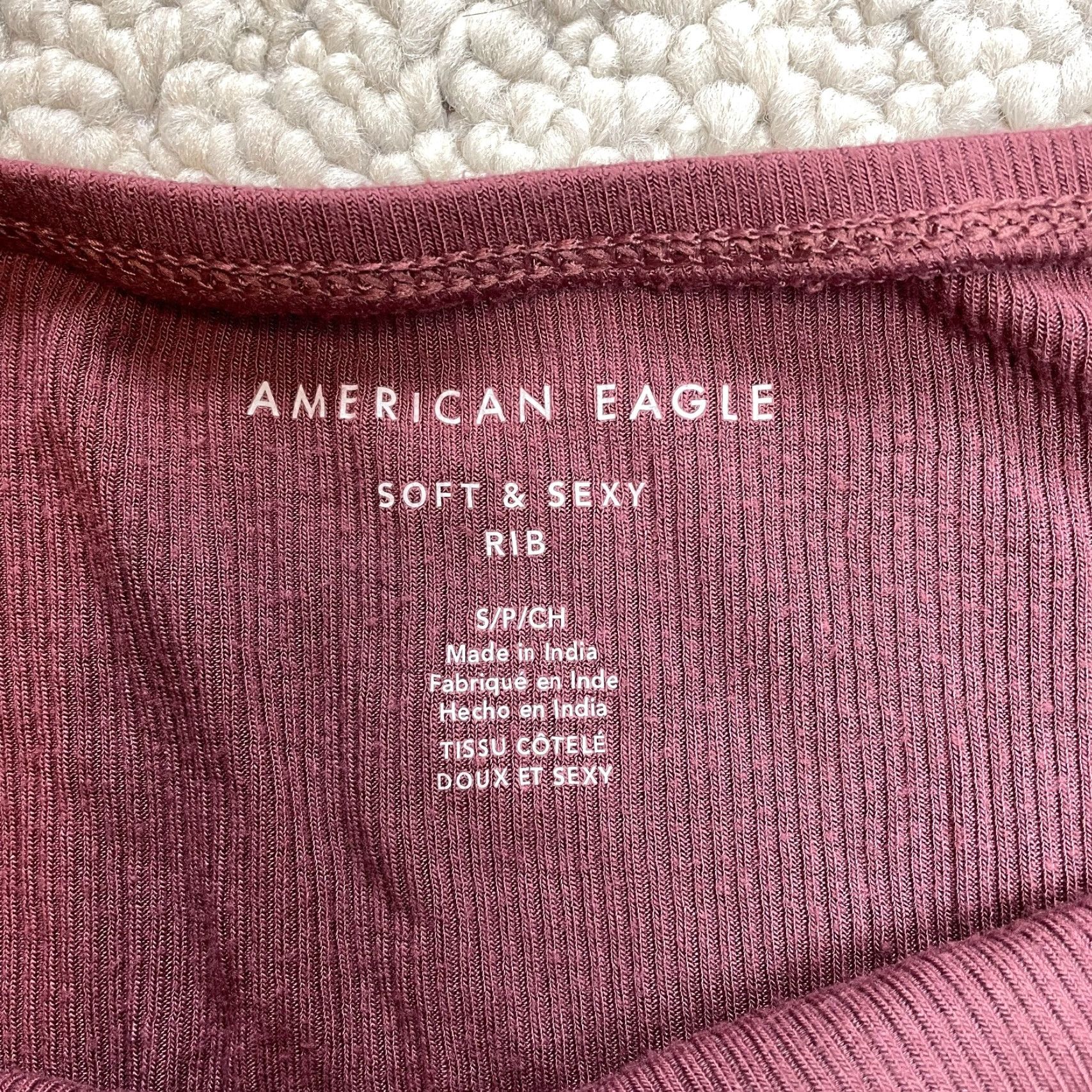 American Eagle Outfitters American Eagle Outfitters Shirt Womens Small Multicolor Cropped Tube Top Strapless Sleeveless Round Neck Knit Spandex Viscose All Seasons Tank Size S / US 4 / IT 40 - 5 Thumbnail