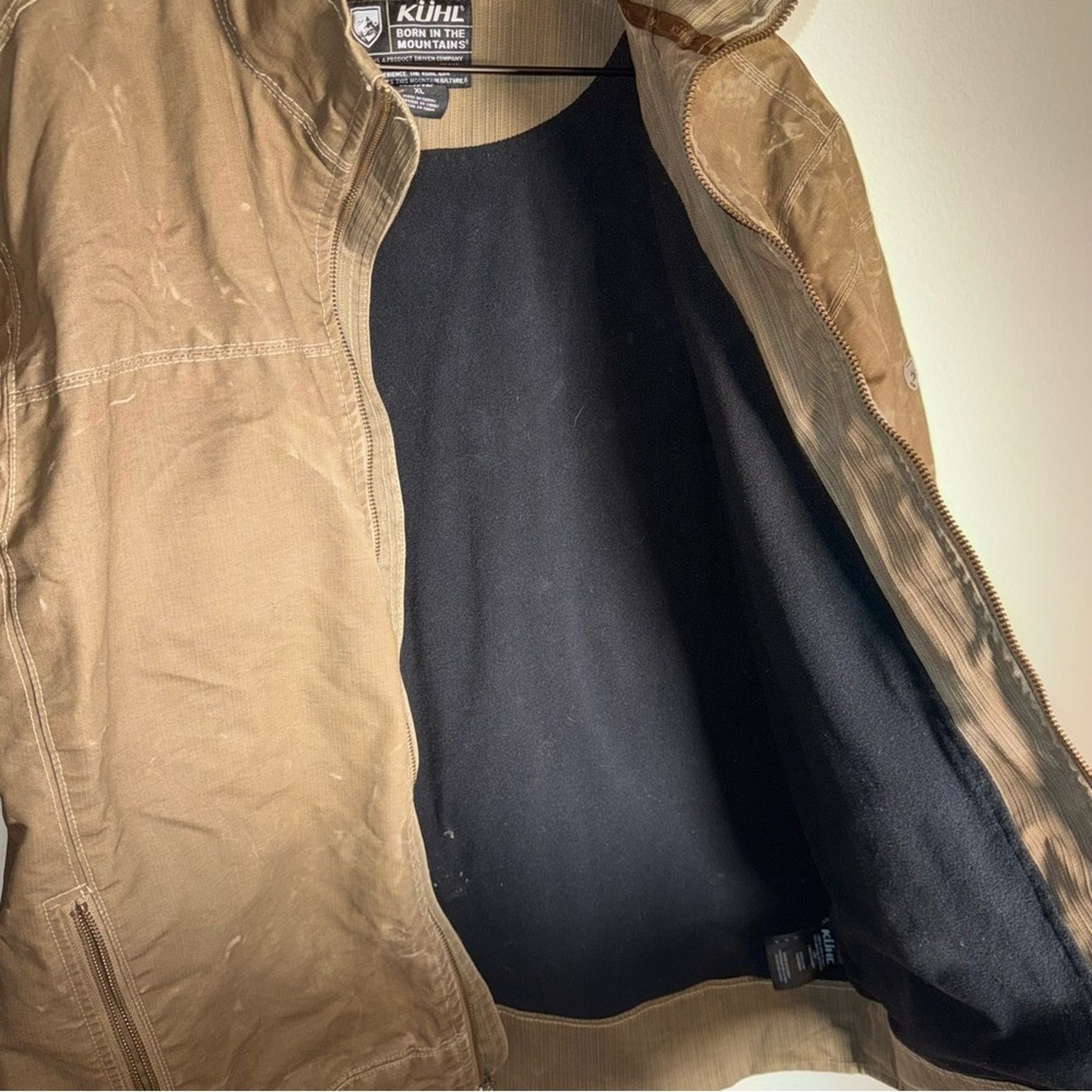 Kuhl KÜHL Mens Burr Field thrashed jacket bleach distressing XL Size US XL / EU 56 / 4 - 7 Thumbnail