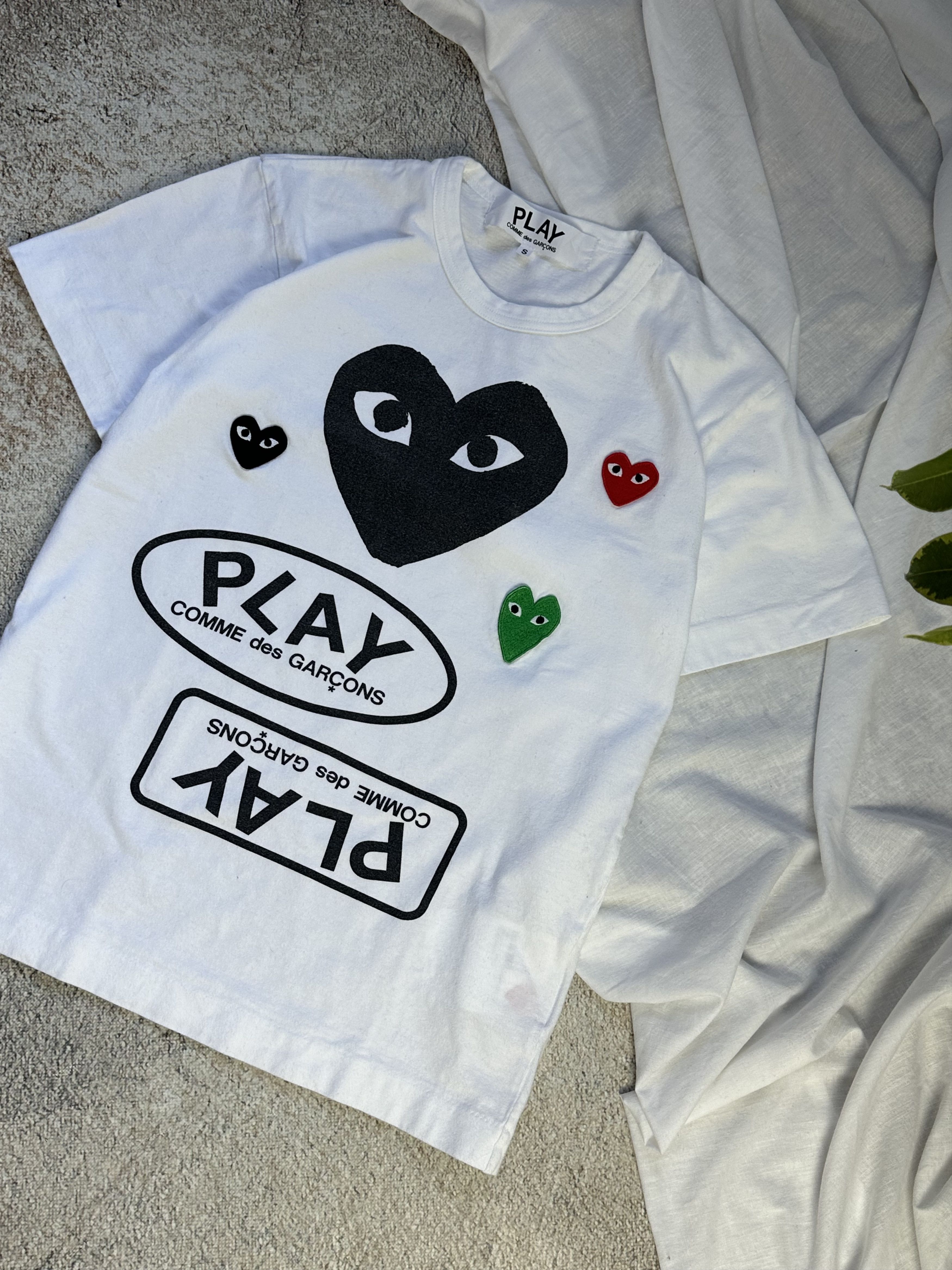 Comme des Garcons × Japanese Brand × Vintage Comme Des Garcons tshirt multi logo Size S / US 4 / IT 40 - 3 Thumbnail