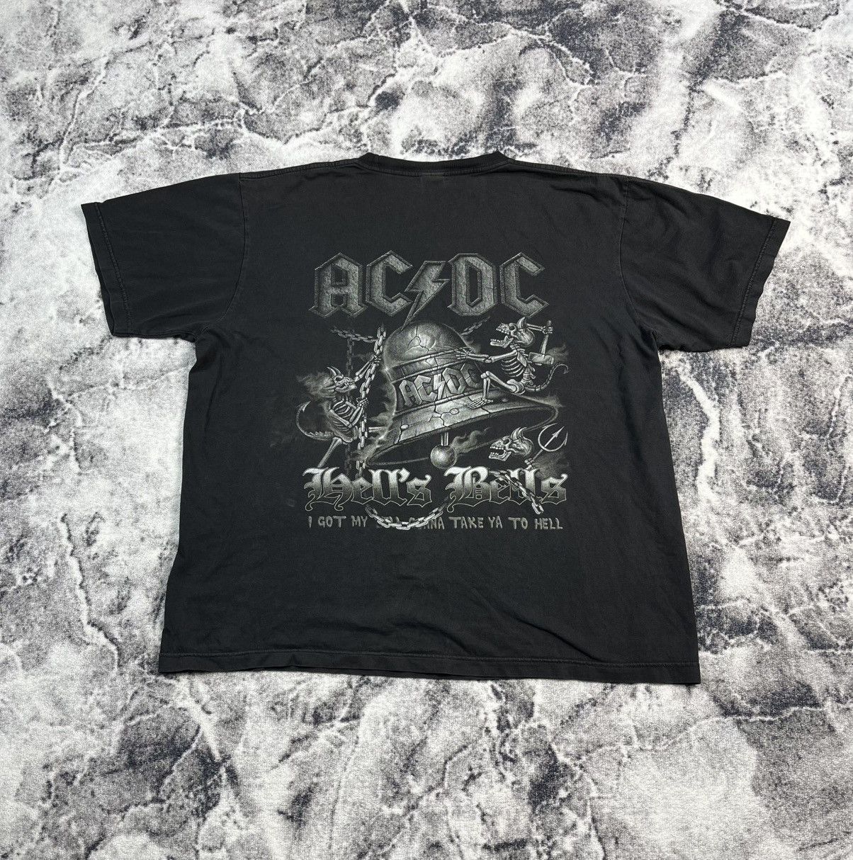 AC/DC ACDC Hells Bells Band Tee Big Graphic Black XL Size US XL / EU 56 / 4 - 9 Thumbnail