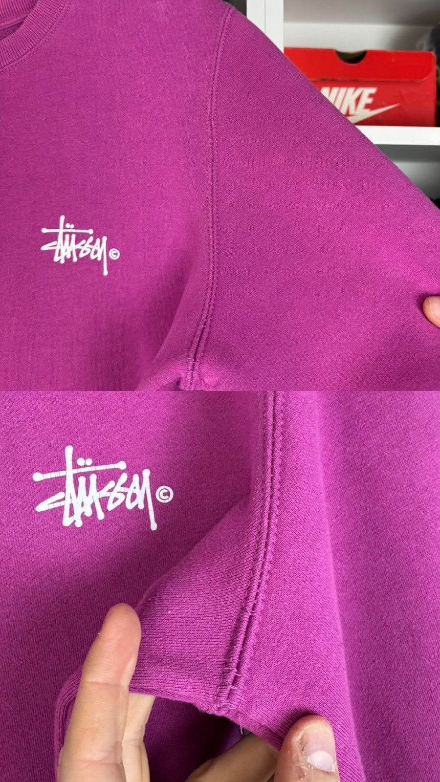 Stussy Stussy Basic Logo Crewneck Sweatshirt Graphic Pullover Size US S / EU 44-46 / 1 - 24 Thumbnail