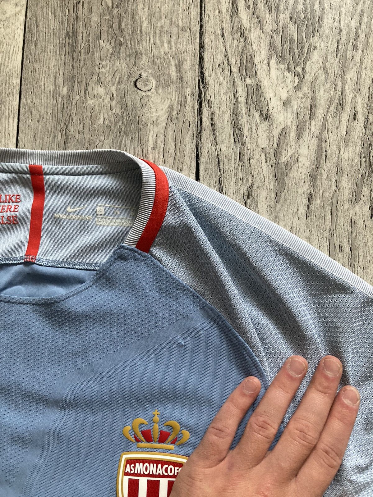 Nike Nike as Monaco player issue UCL soccer football jersey XL Size US XL / EU 56 / 4 - 12 Thumbnail
