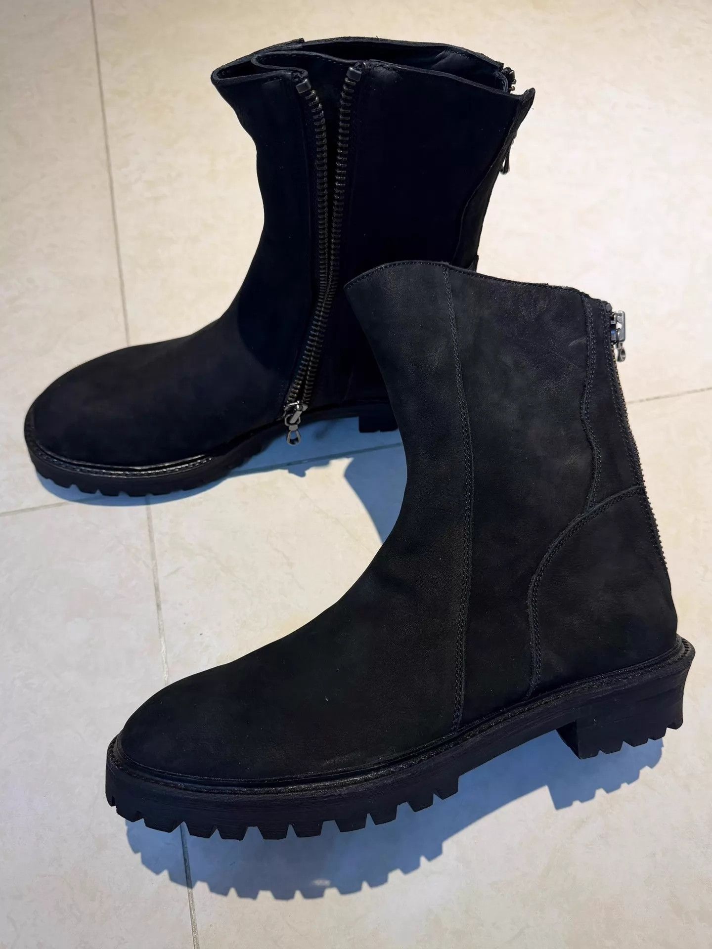 Julius julius_7 15aw suede combat boots Size US 9 / EU 42 - 1 Thumbnail