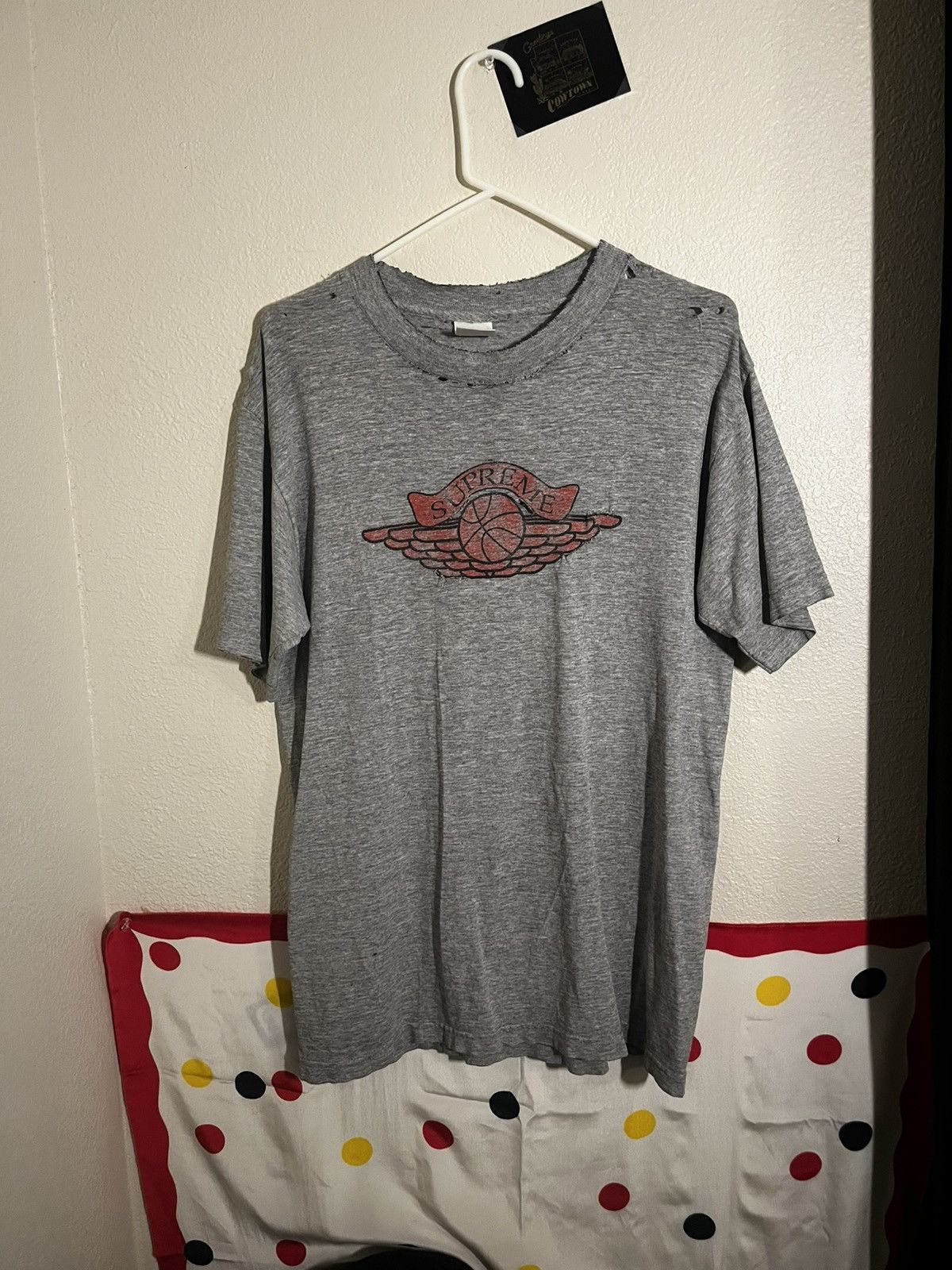 1998 SUPREME WINGS Tシャツ ホワイト M Supreme 1998 Supreme Jordan Wings Logo Tee | Grailed