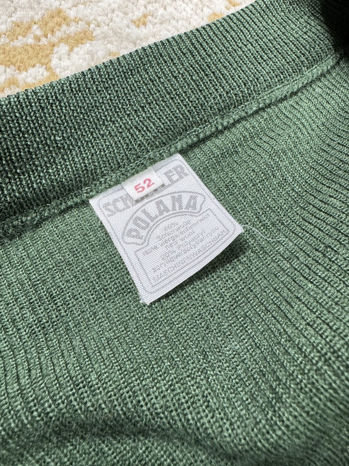 Japanese Brand 80s Polizei Trashed Vintage Wool Knit Sweater Boxy Army Size US L / EU 52-54 / 3 - 7 Thumbnail
